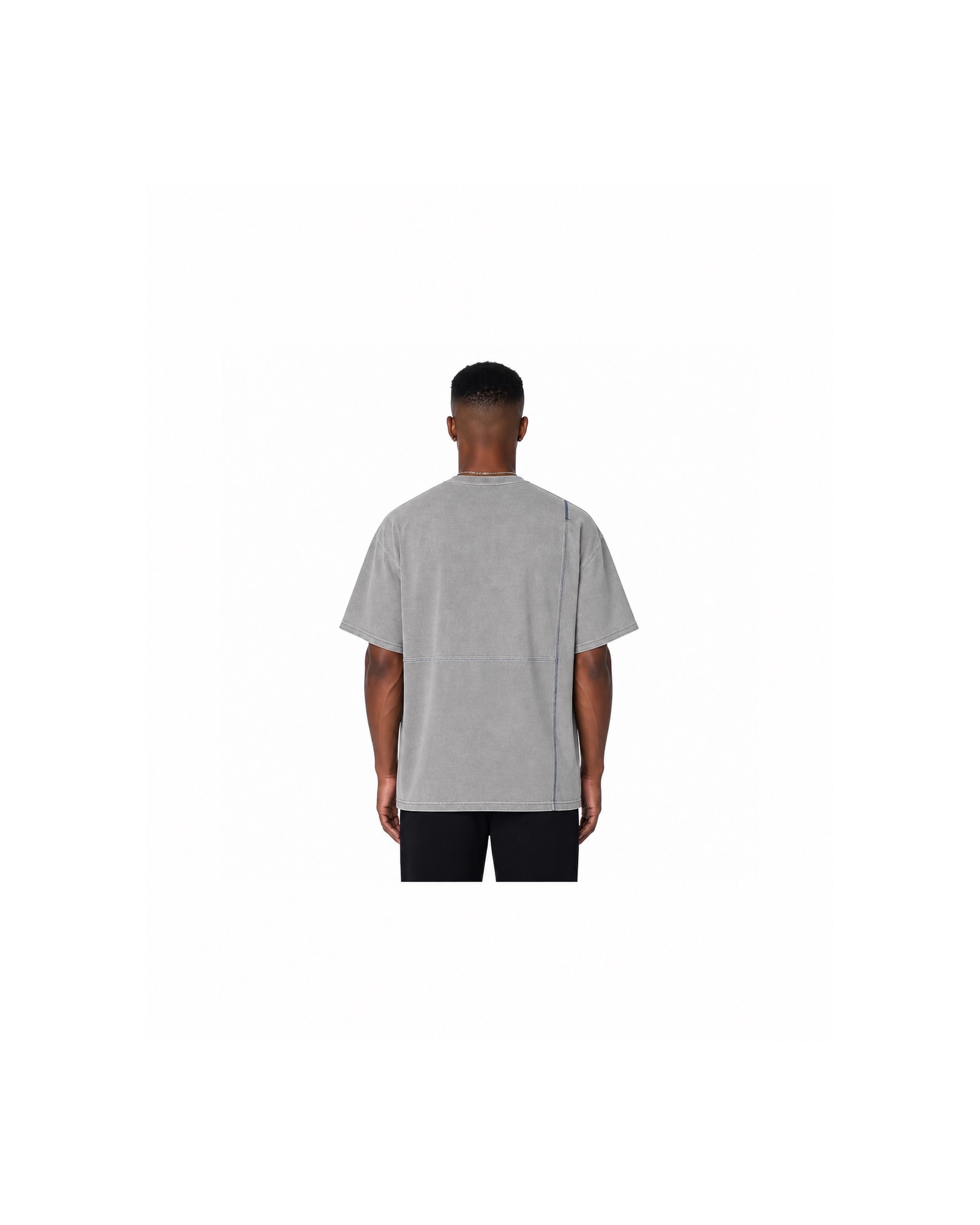 METRO Silver Spur Pocket Tee back product view on a white background