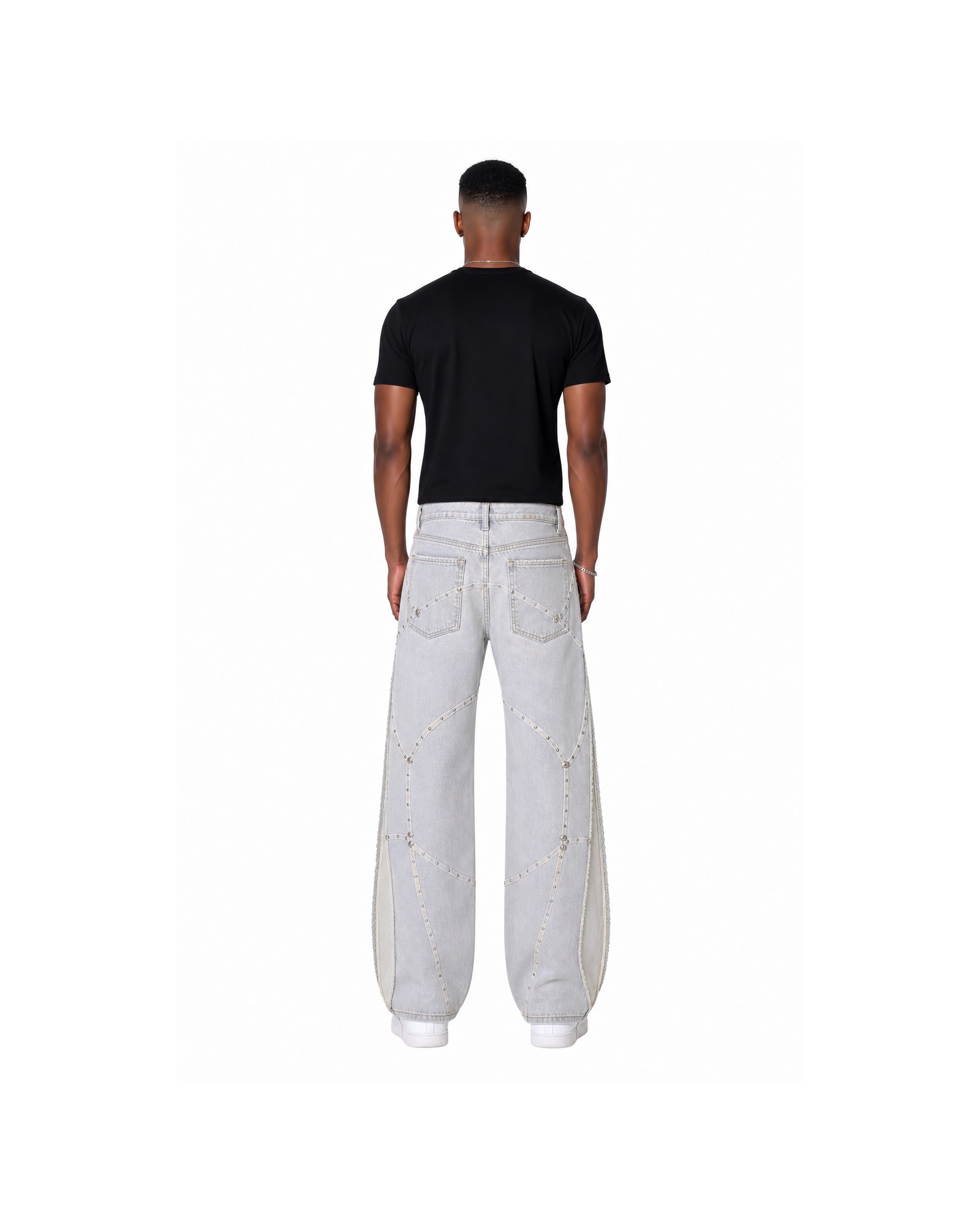 METRO Frostline Wide Jeans back product view on a white background