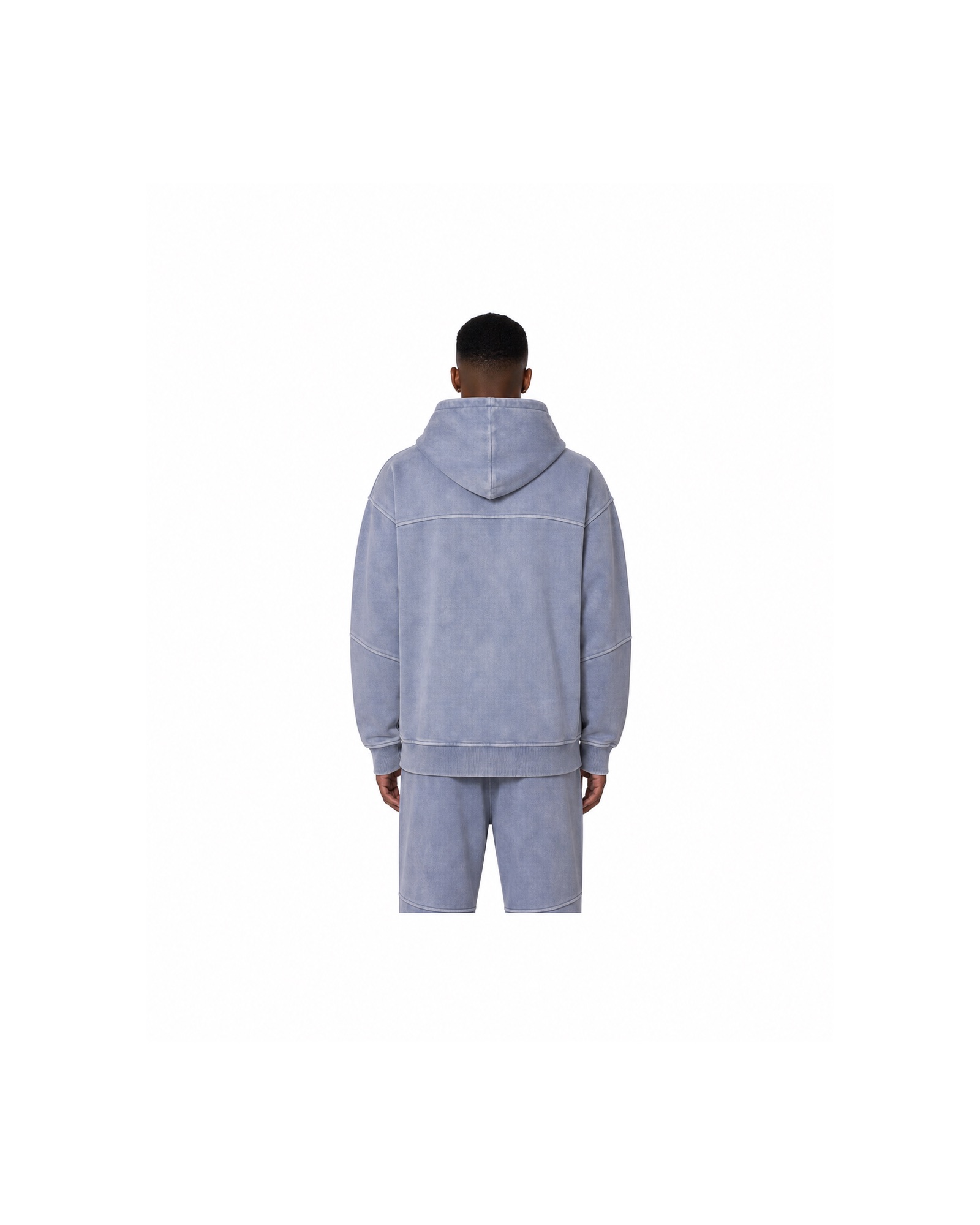 METRO Blue Haze Zip Set back product view on a white background