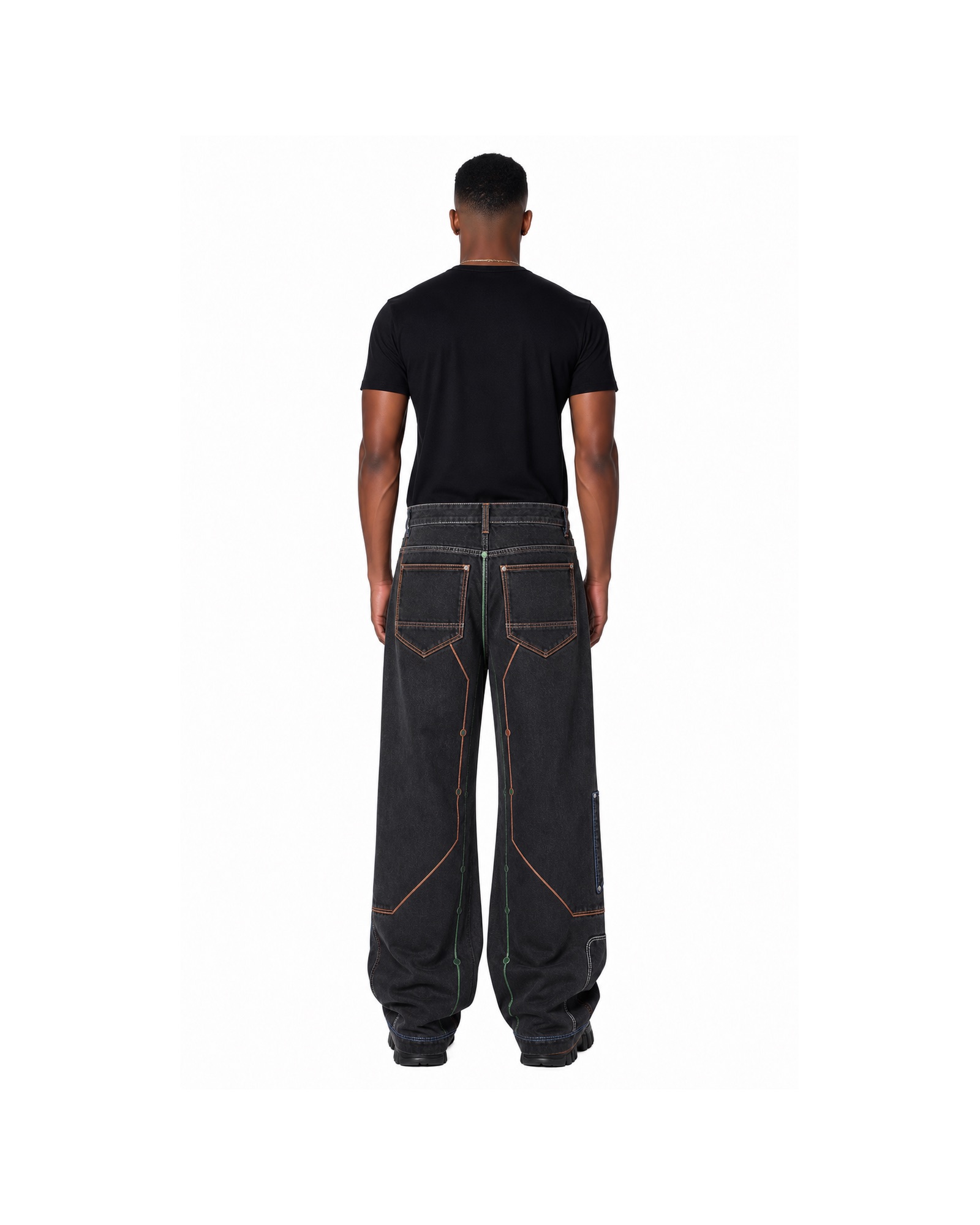 METRO Circuit Cargo Track Pants back product view on a white background