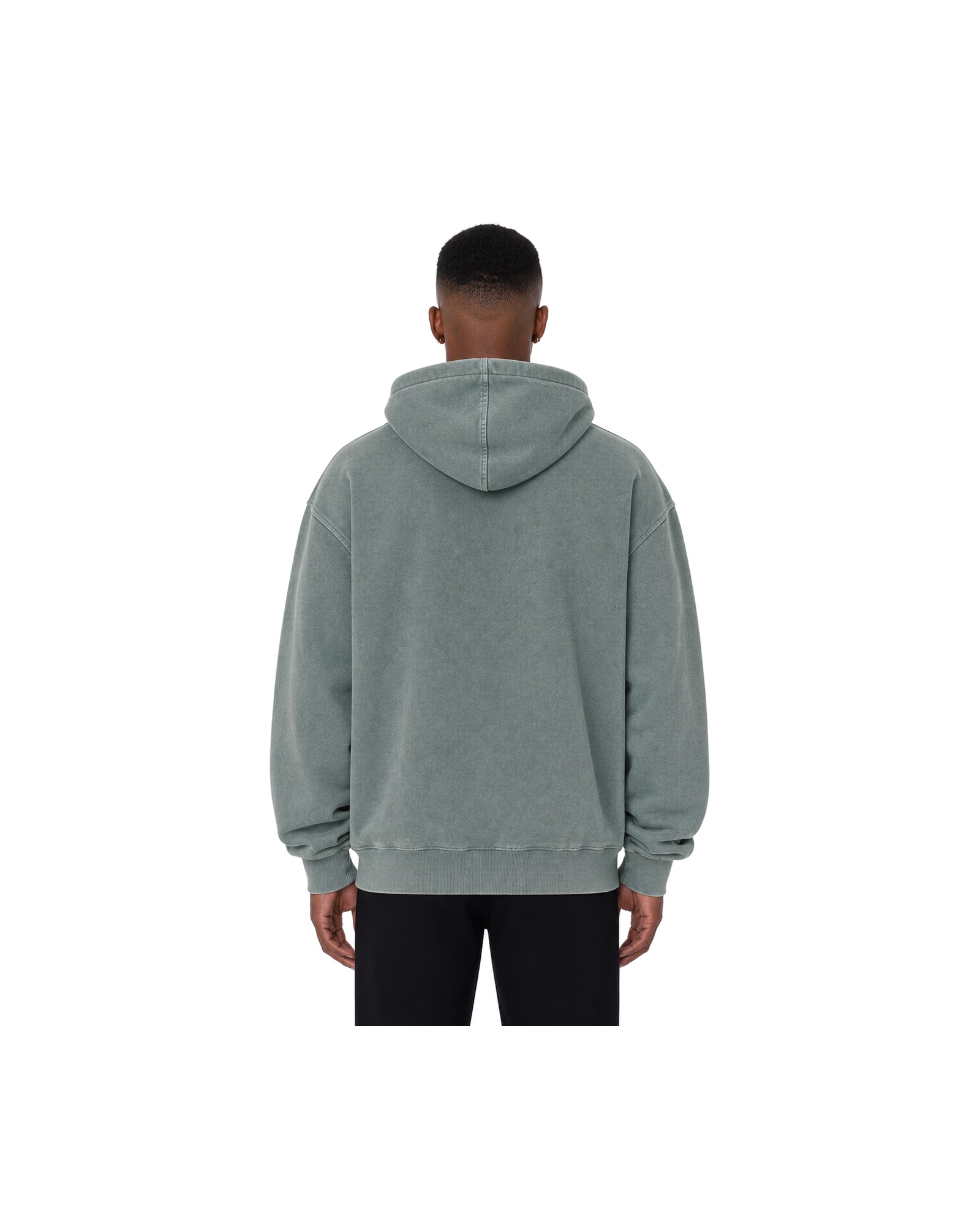 METRO Sage Spur Hoodie back product view on a white background