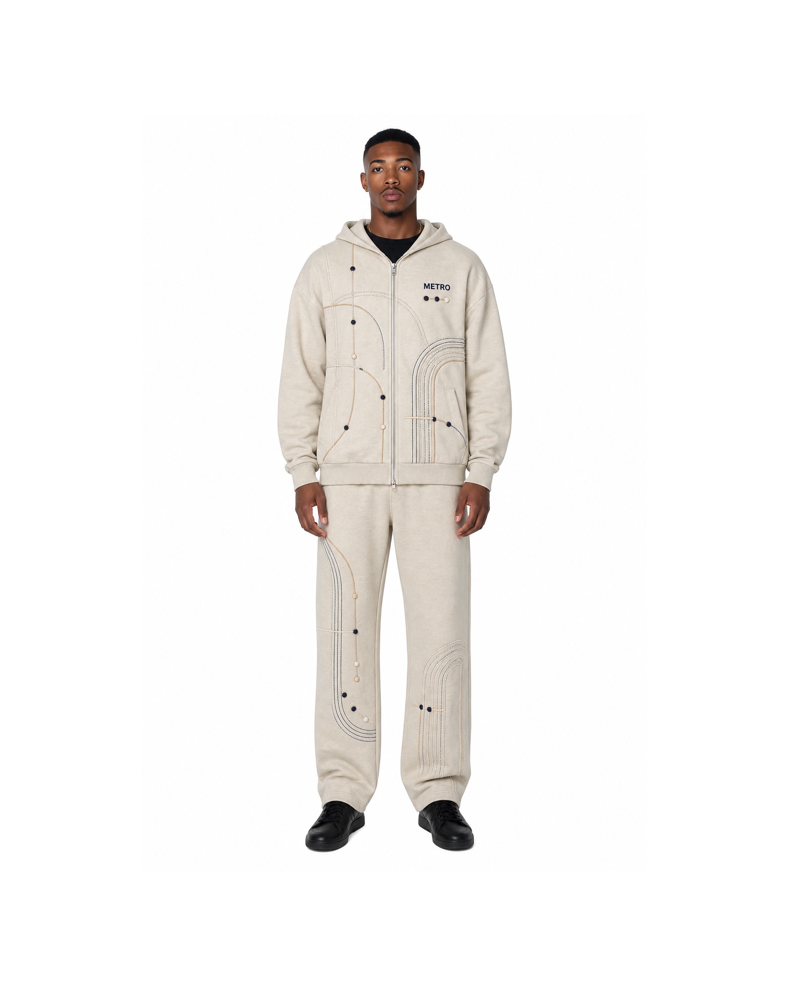 METRO Ivory Dispatch Utility Set front product view on a white background