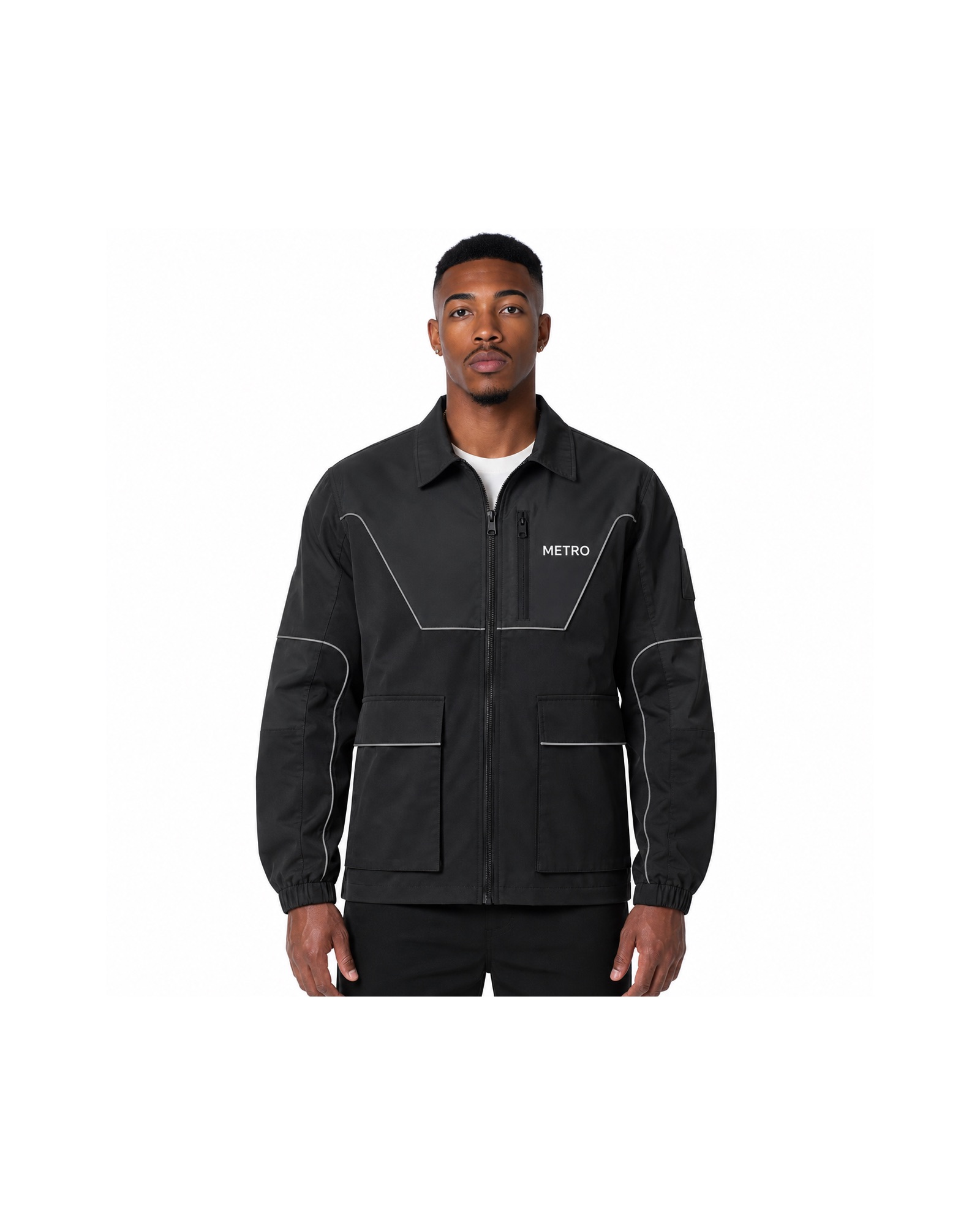 METRO Carbon Trace Work Jacket front product view on a white background