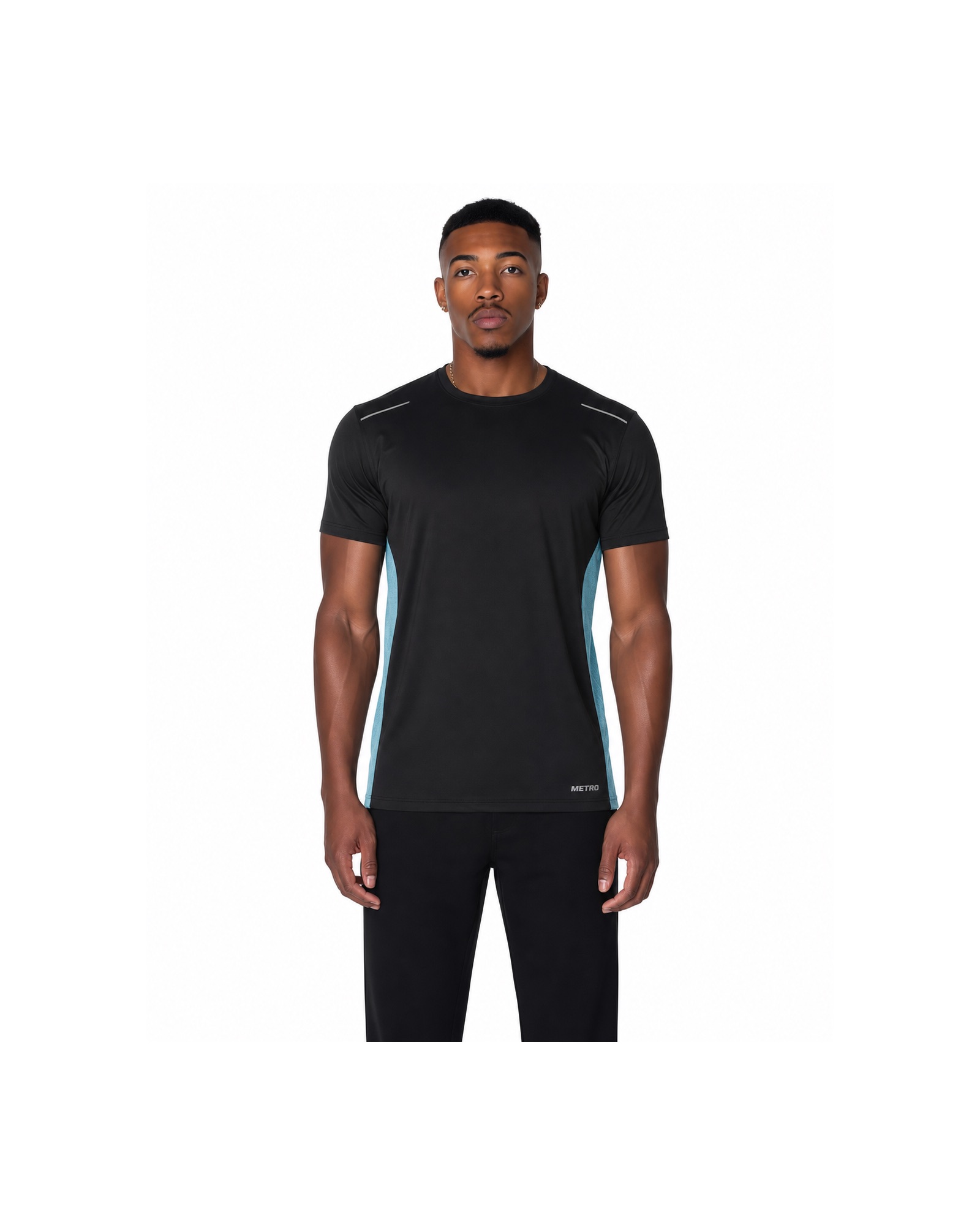 METRO Night Current Training Tee front product view on a white background