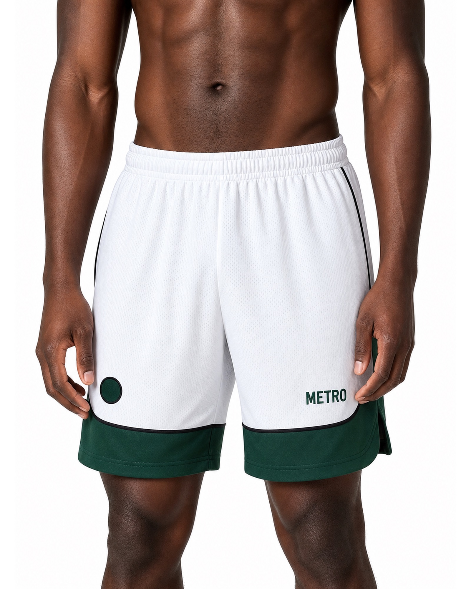 METRO Courtline Layered Shorts front product view on a white background