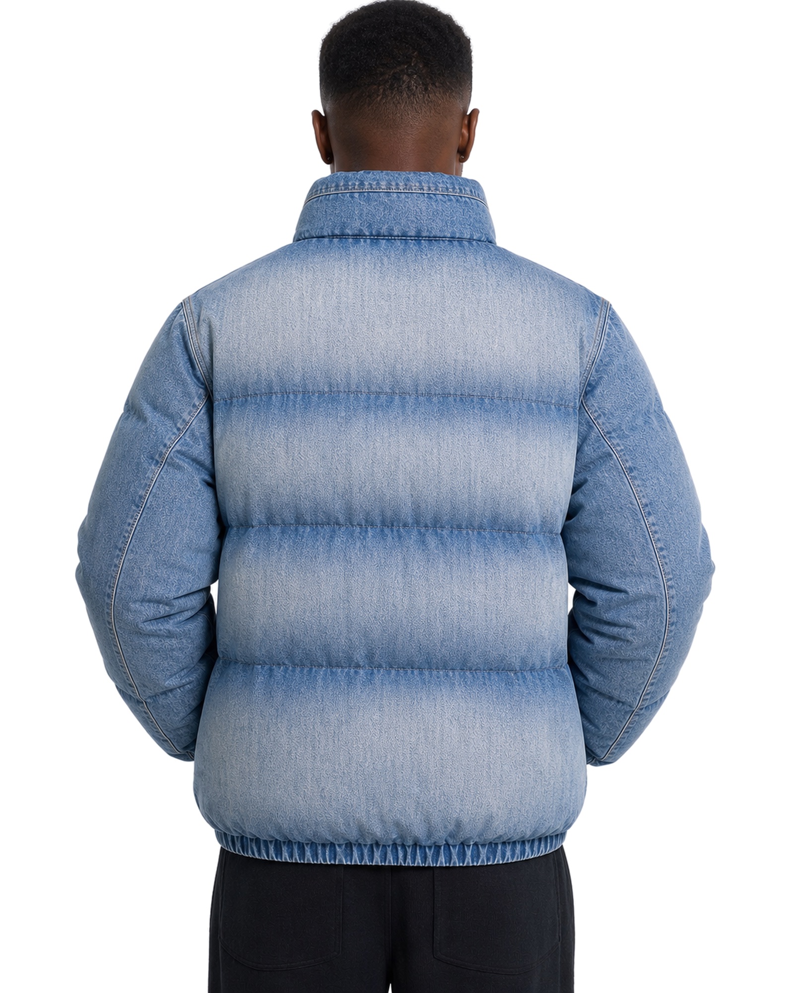 METRO Bluehour Fade Puffer back product view on a white background