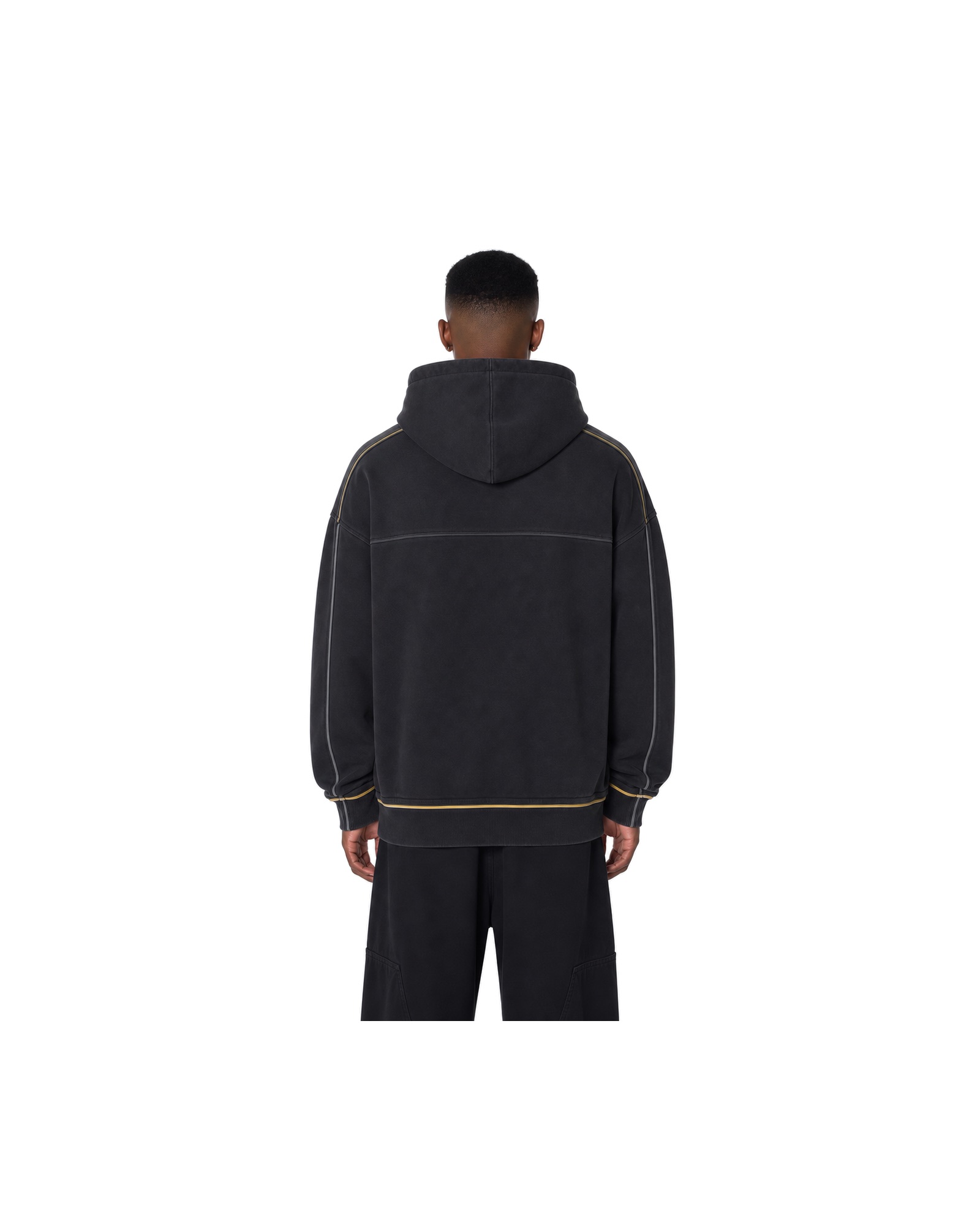 METRO Night Transit Hoodie back product view on a white background