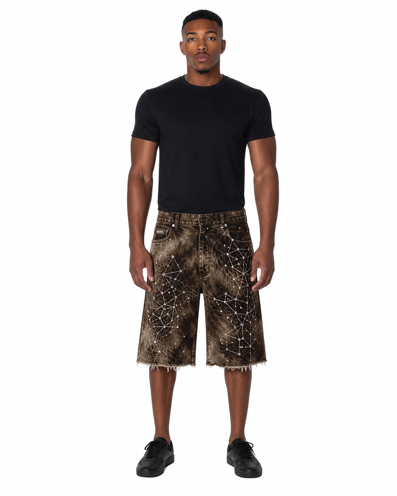 METRO Copper Cosmos Cargo Shorts front product view on a white background
