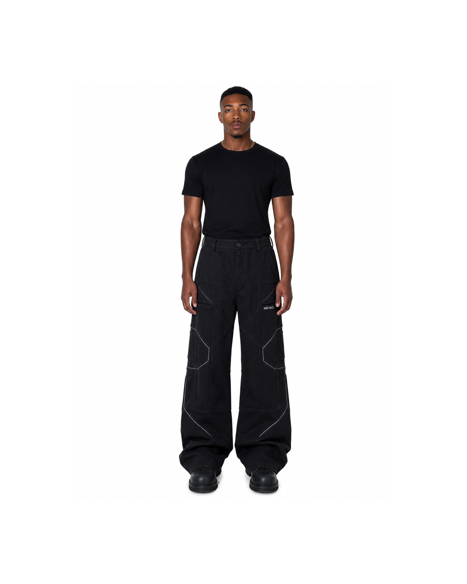 METRO Blackline Armored Cargo Pants front product view on a white background