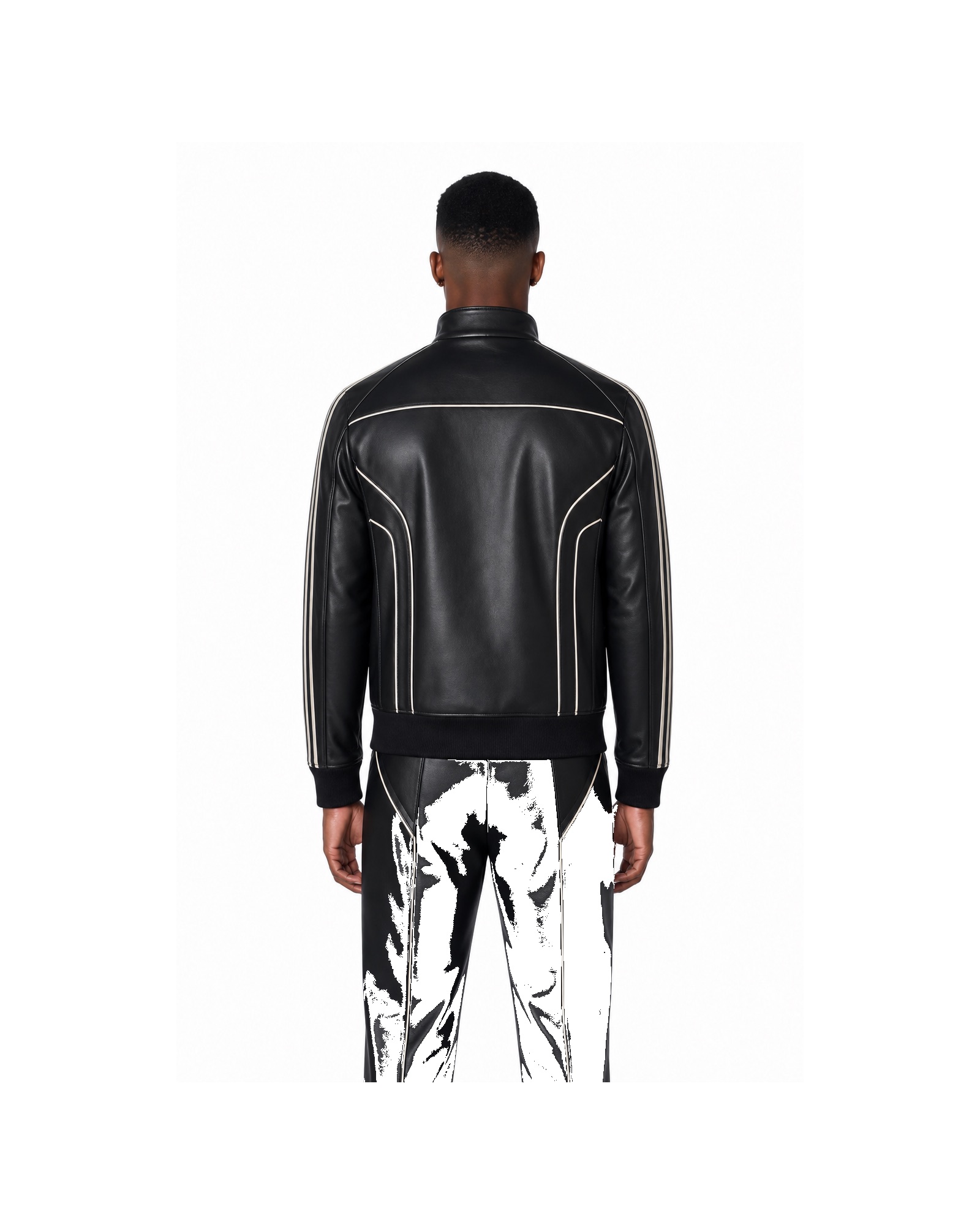 METRO Chrome Reflection Jacket back product view on a white background