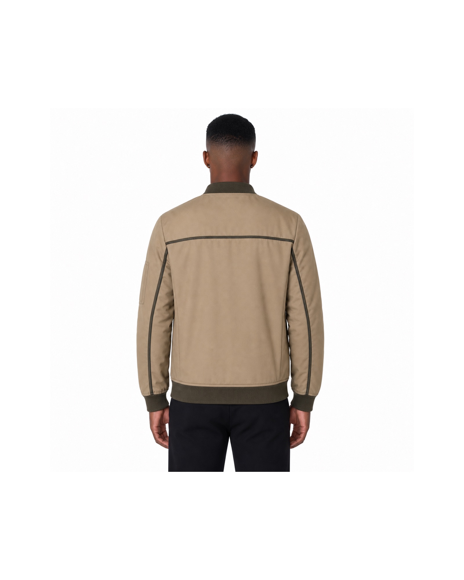 METRO Sand Signal Utility Bomber back product view on a white background