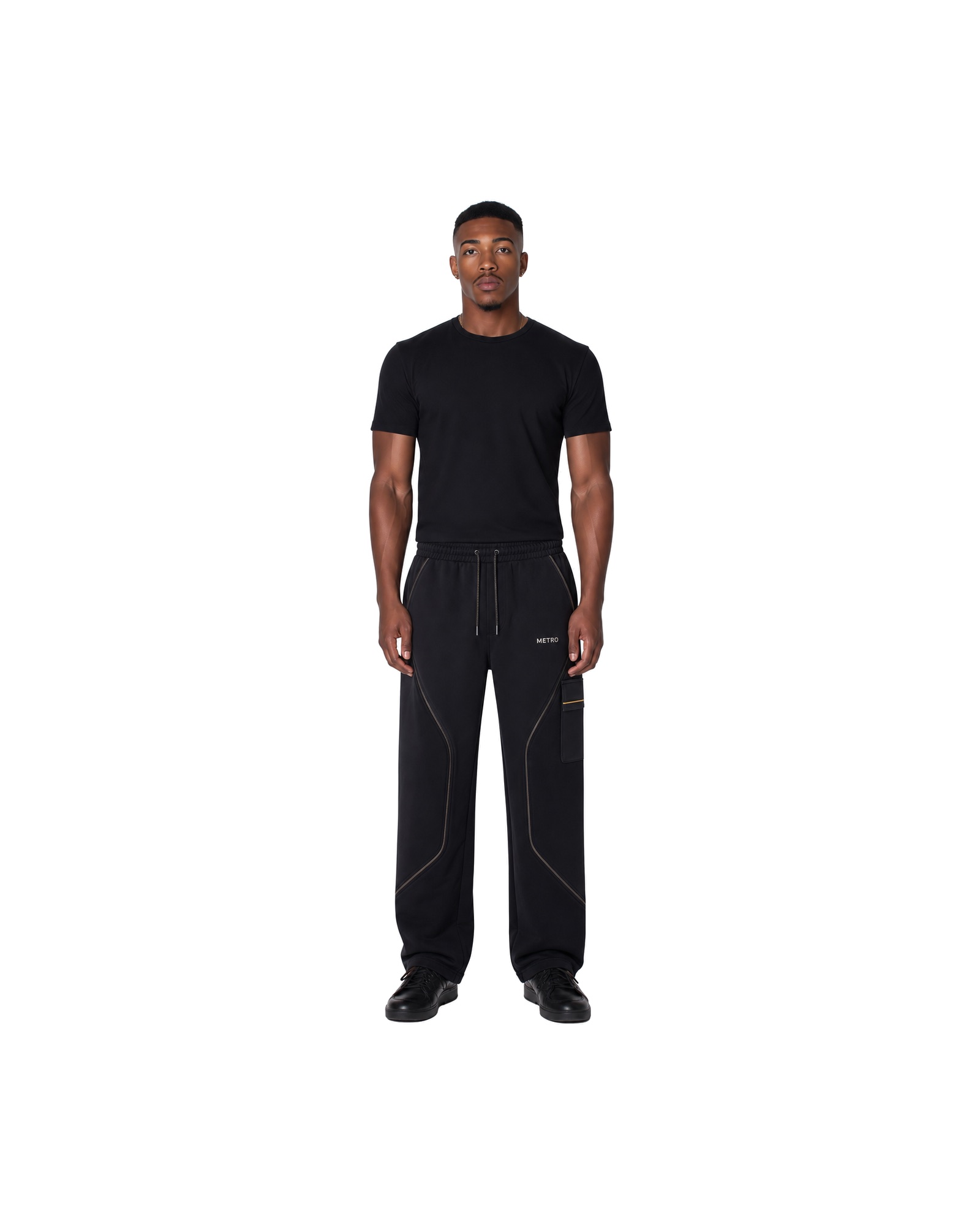 METRO Midnight Flow Lounge Set front product view on a white background
