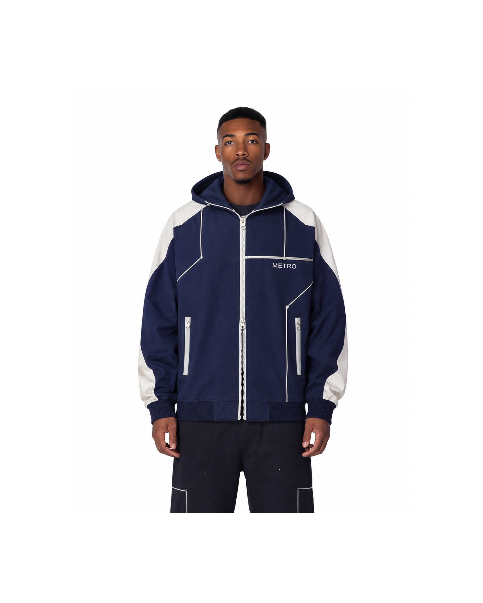 METRO Harbor Signal Jacket front product view on a white background