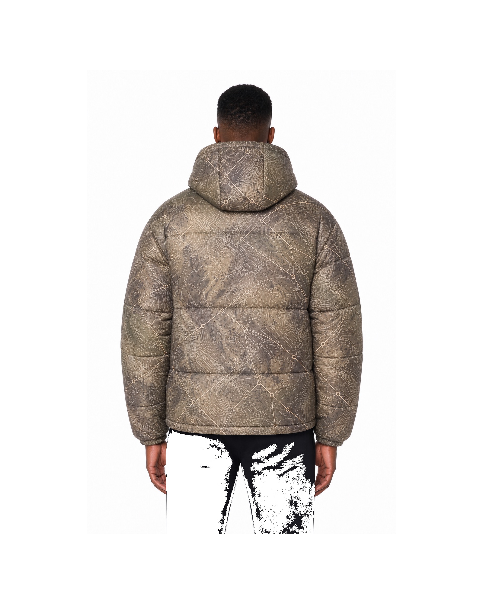 METRO Dustcloud Puffer back product view on a white background