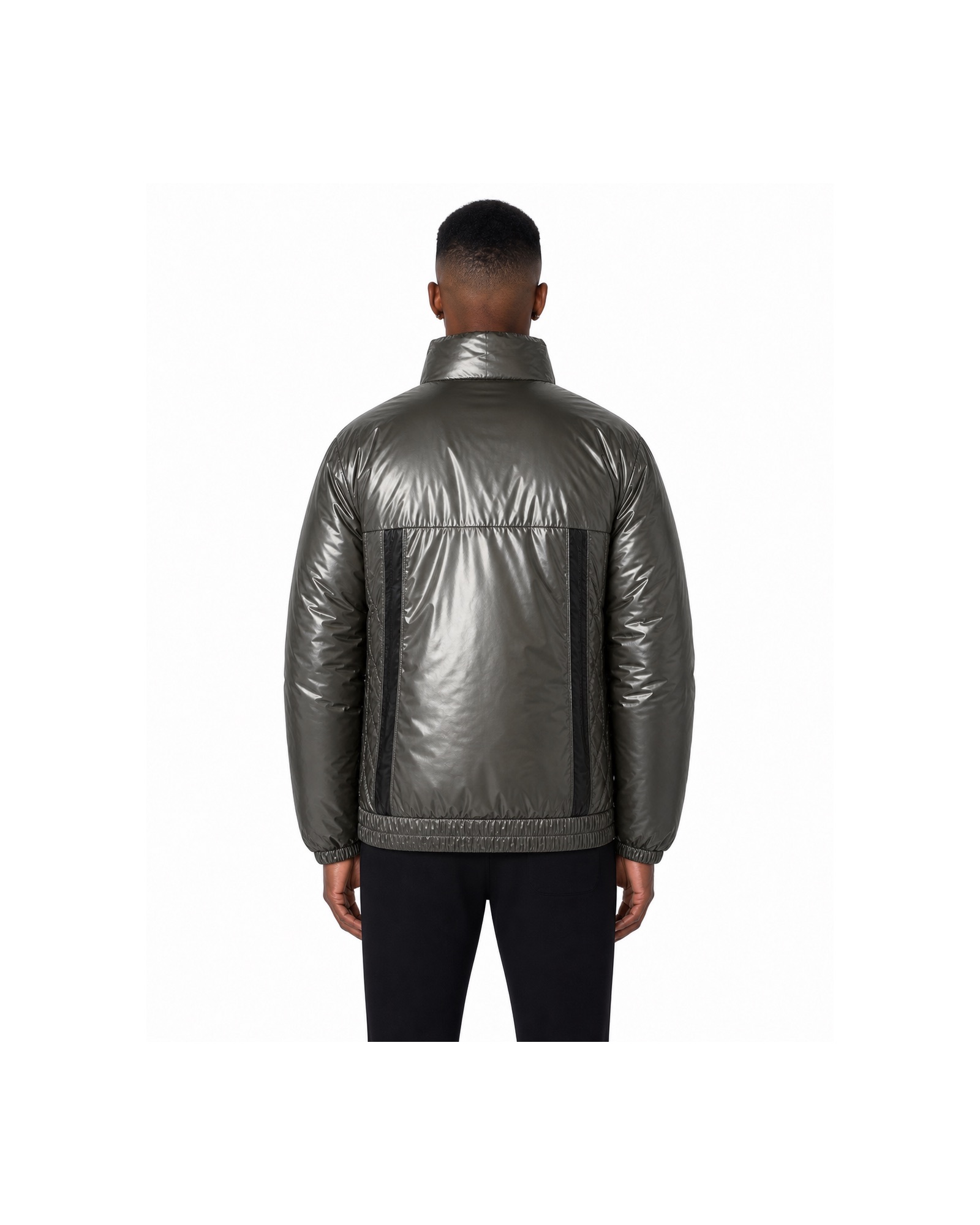METRO Onyx Tunnel Puffer Jacket back product view on a white background