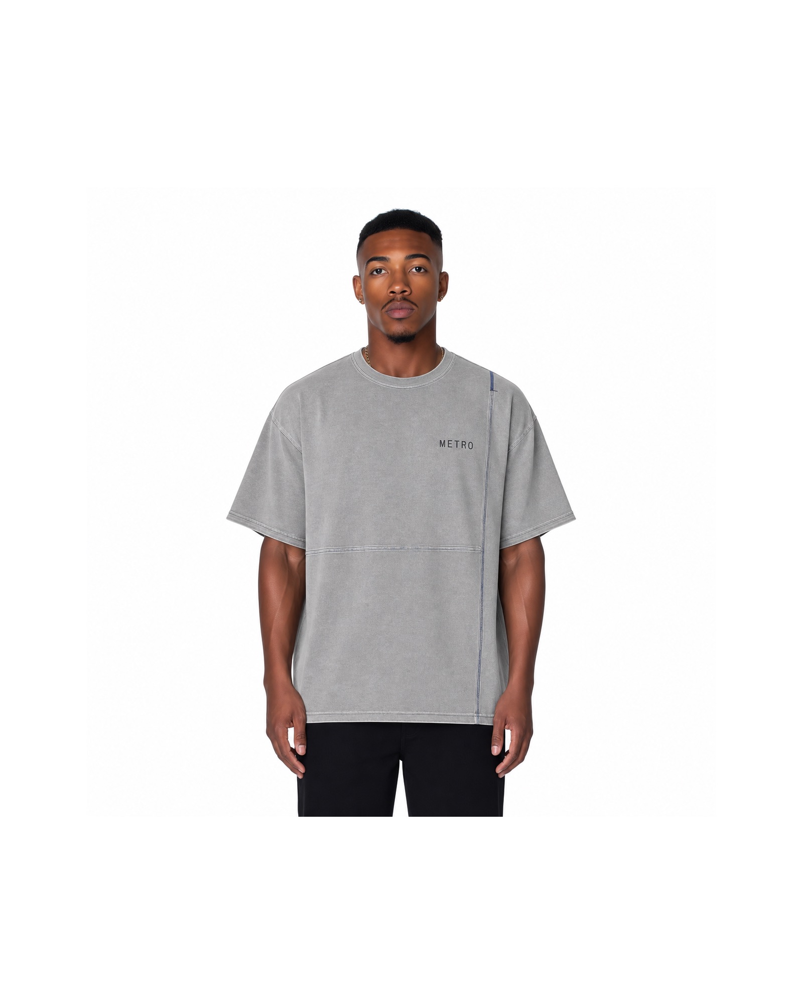 METRO Silver Spur Pocket Tee front product view on a white background