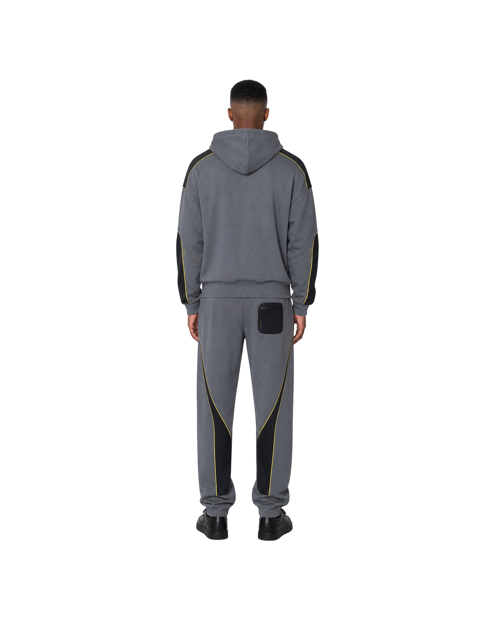 METRO Graphite Signal Tracksuit back product view on a white background