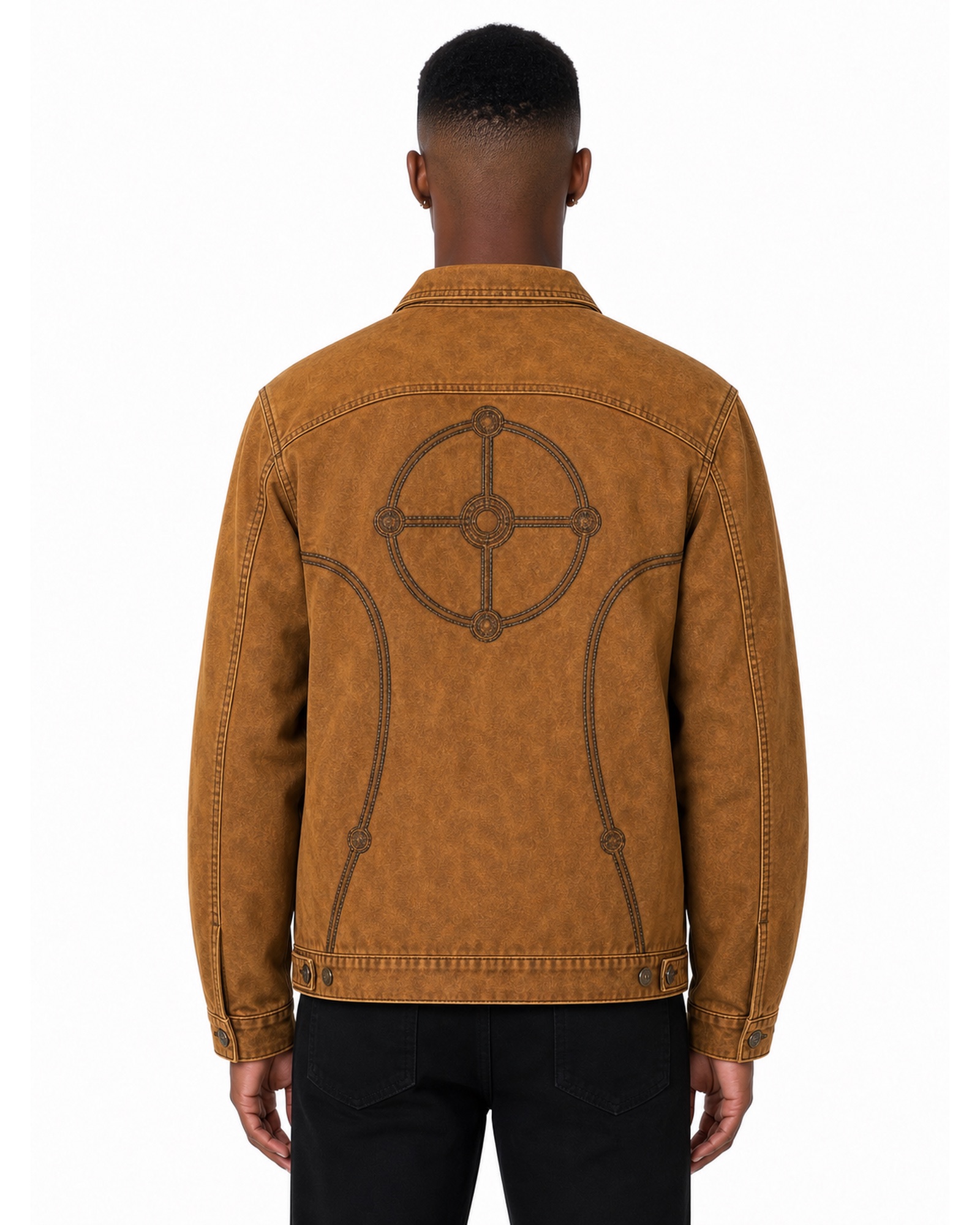 METRO Amber Rail Work Jacket back product view on a white background