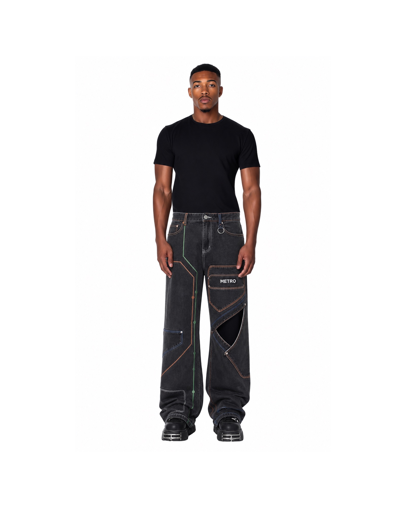 METRO Circuit Cargo Track Pants front product view on a white background