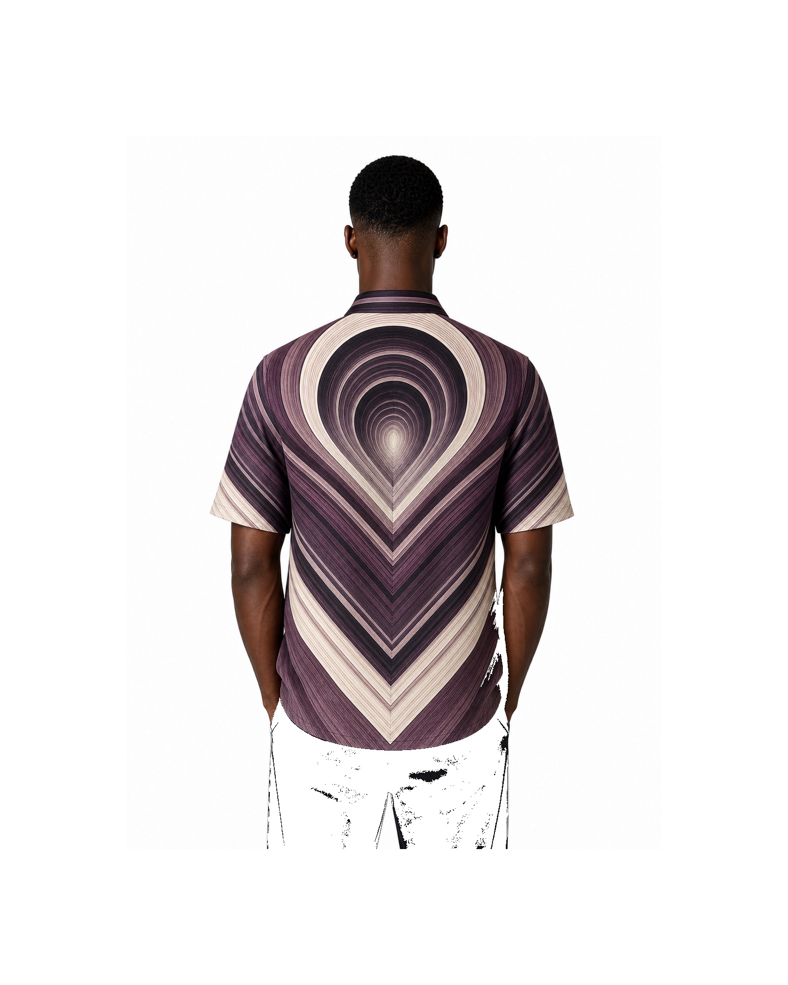 METRO Vortex Junction Camp Shirt back product view on a white background