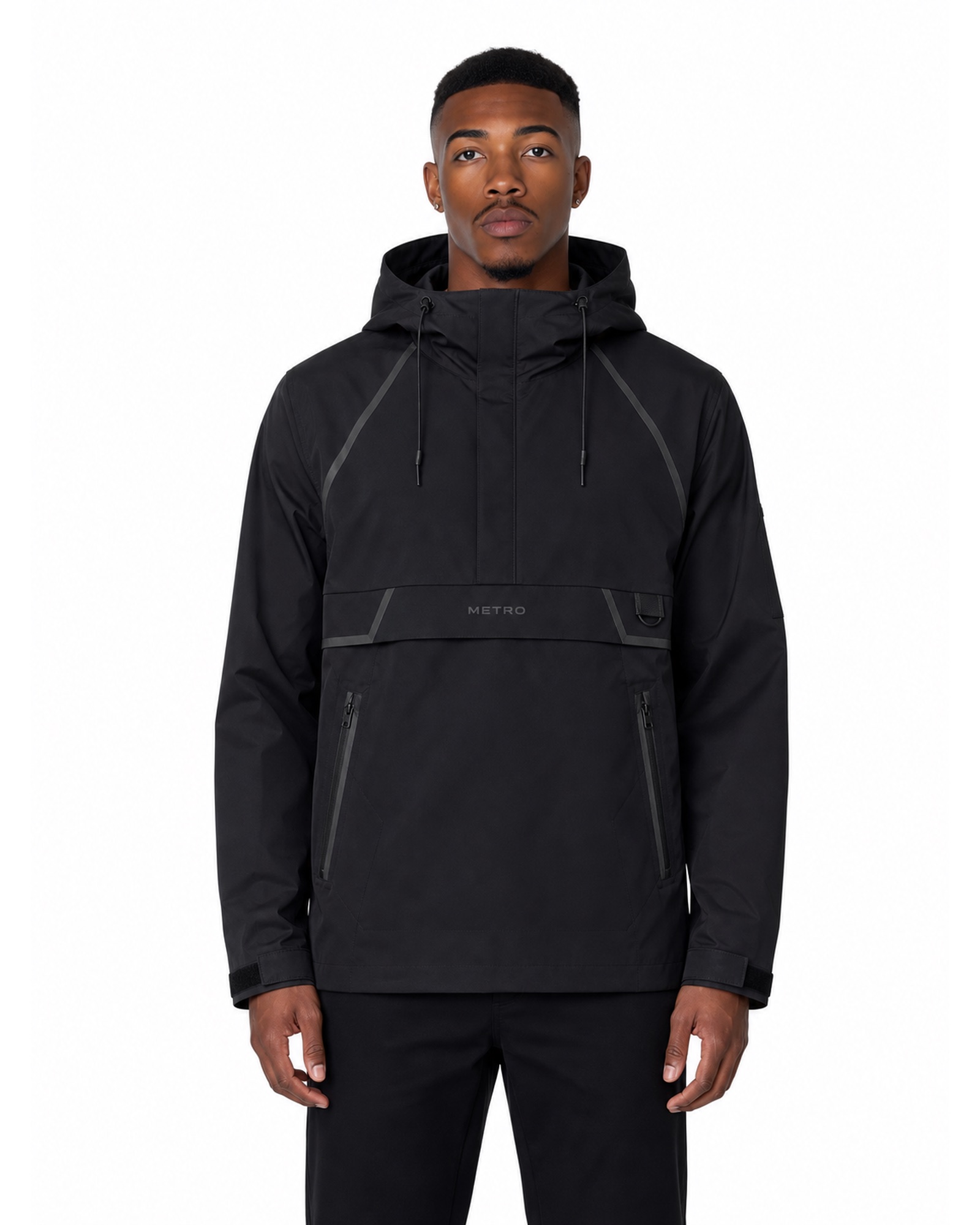 METRO Black Gate Anorak front product view on a white background