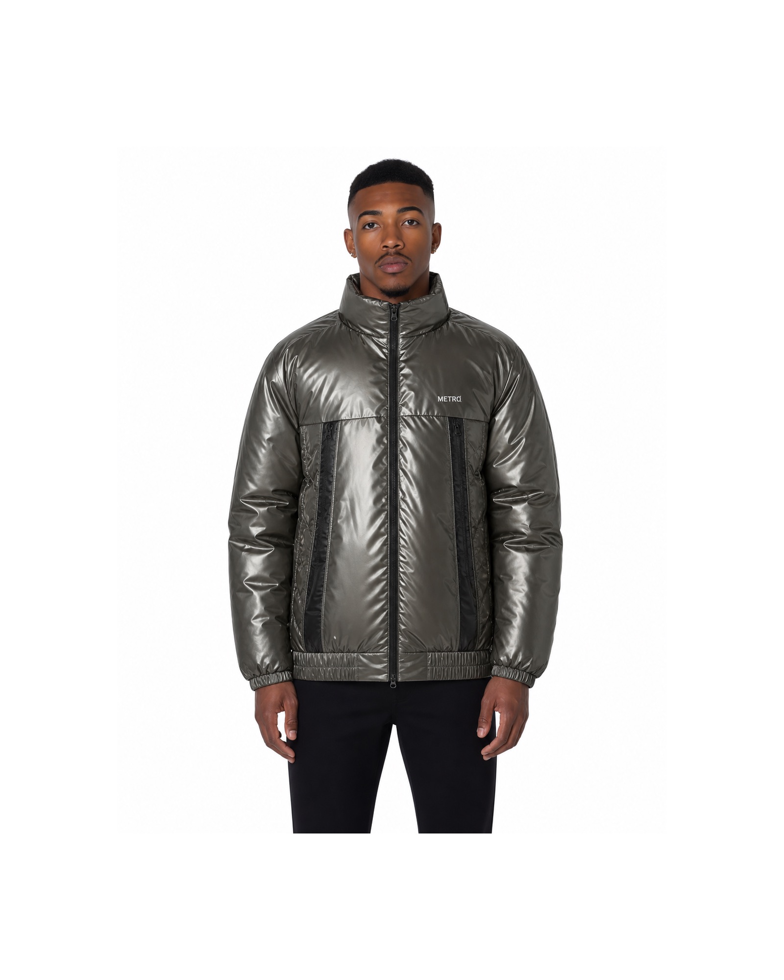 METRO Onyx Tunnel Puffer Jacket front product view on a white background