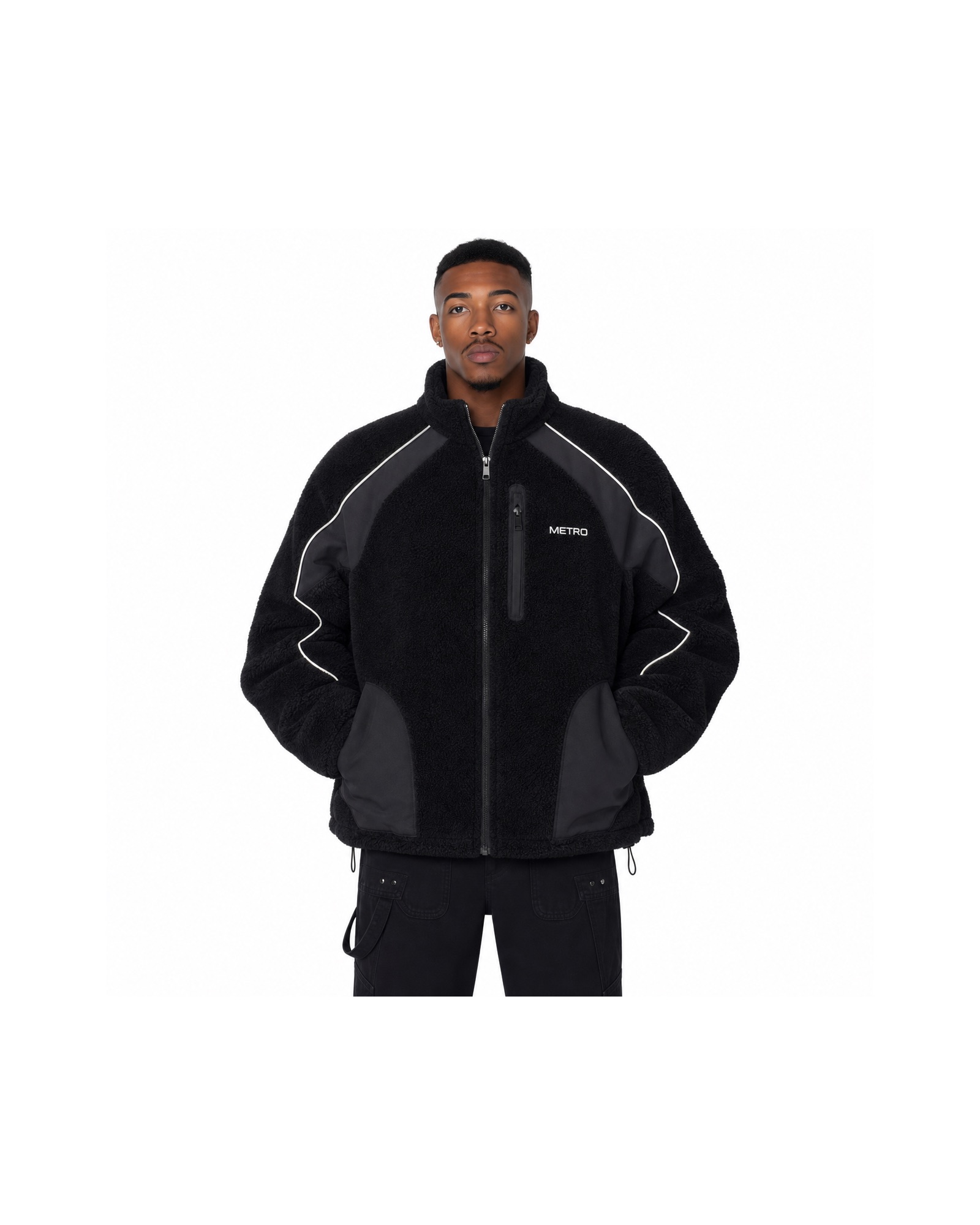 METRO Shadow Arc Hooded Shell front product view on a white background