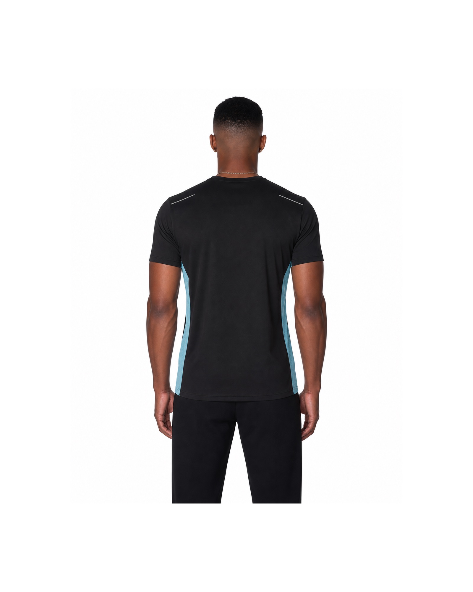 METRO Night Current Training Tee back product view on a white background