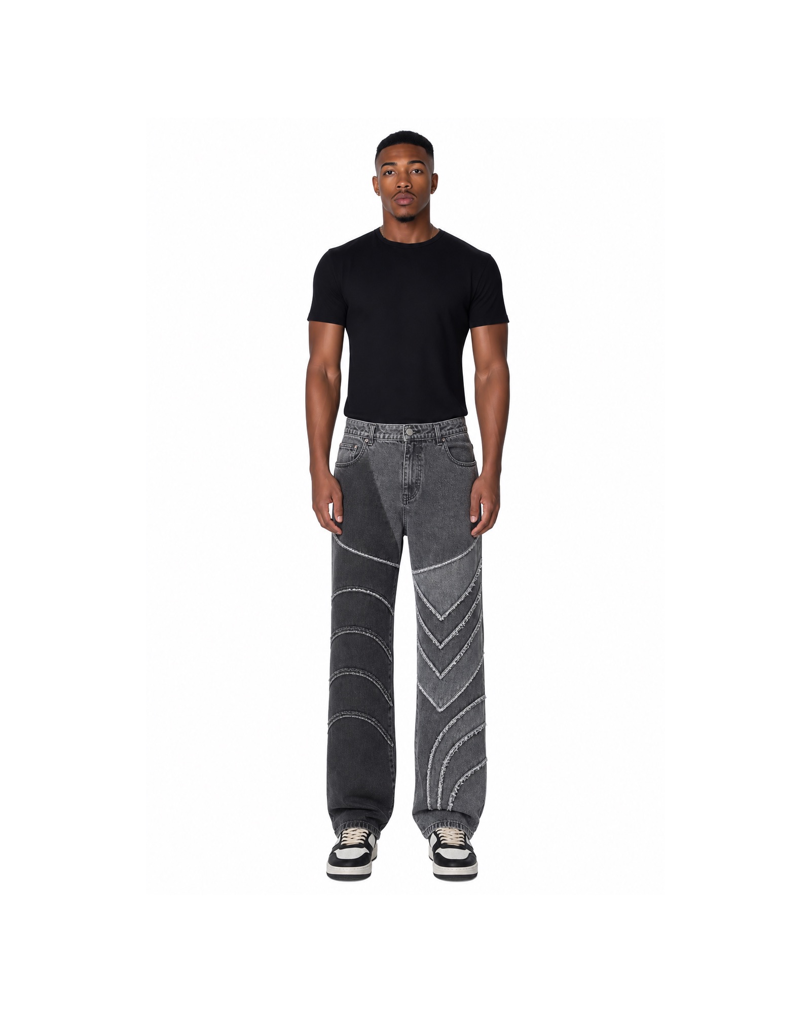 METRO Echo Curve Track Pants front product view on a white background