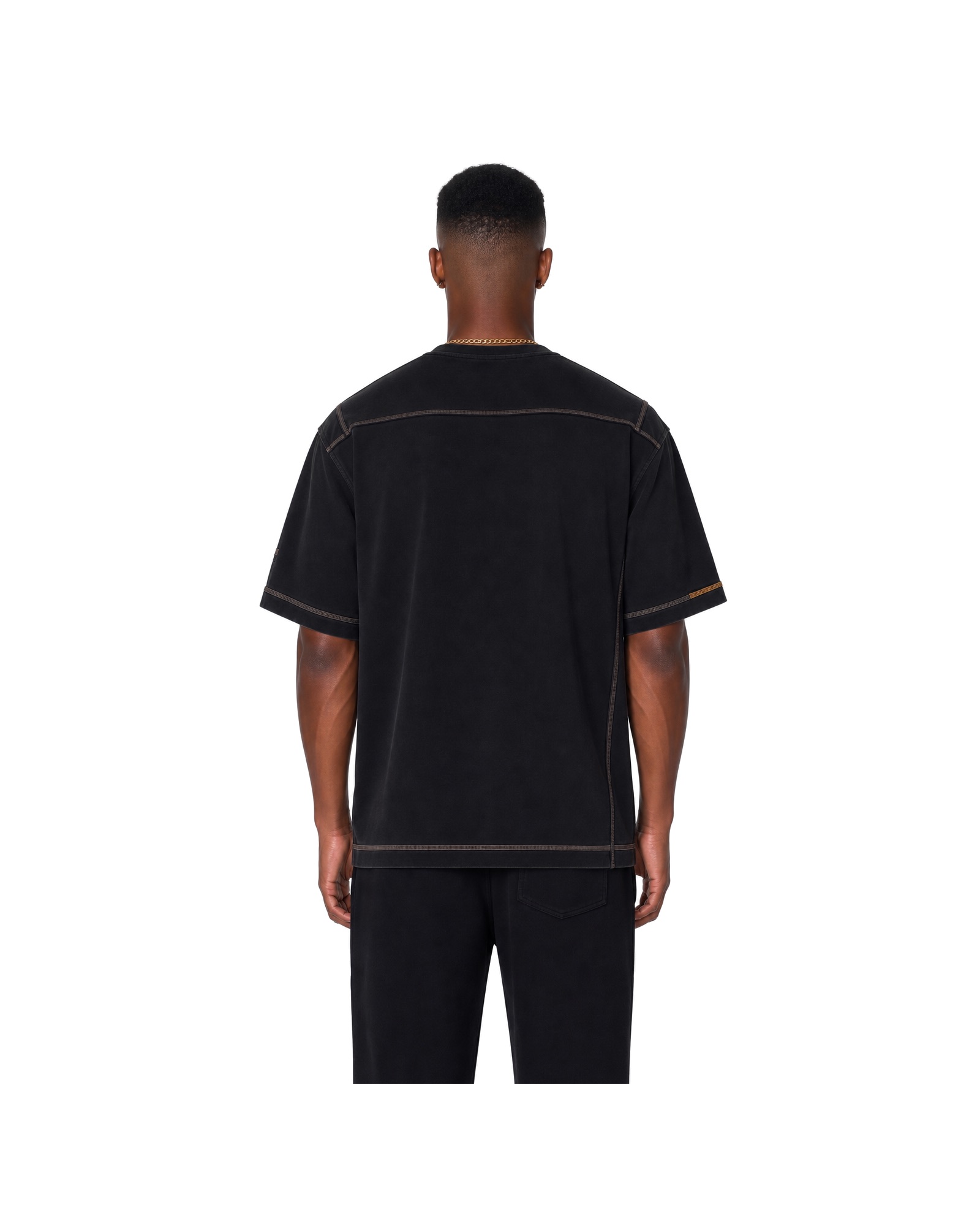 METRO Night Marker Oversized Tee back product view on a white background