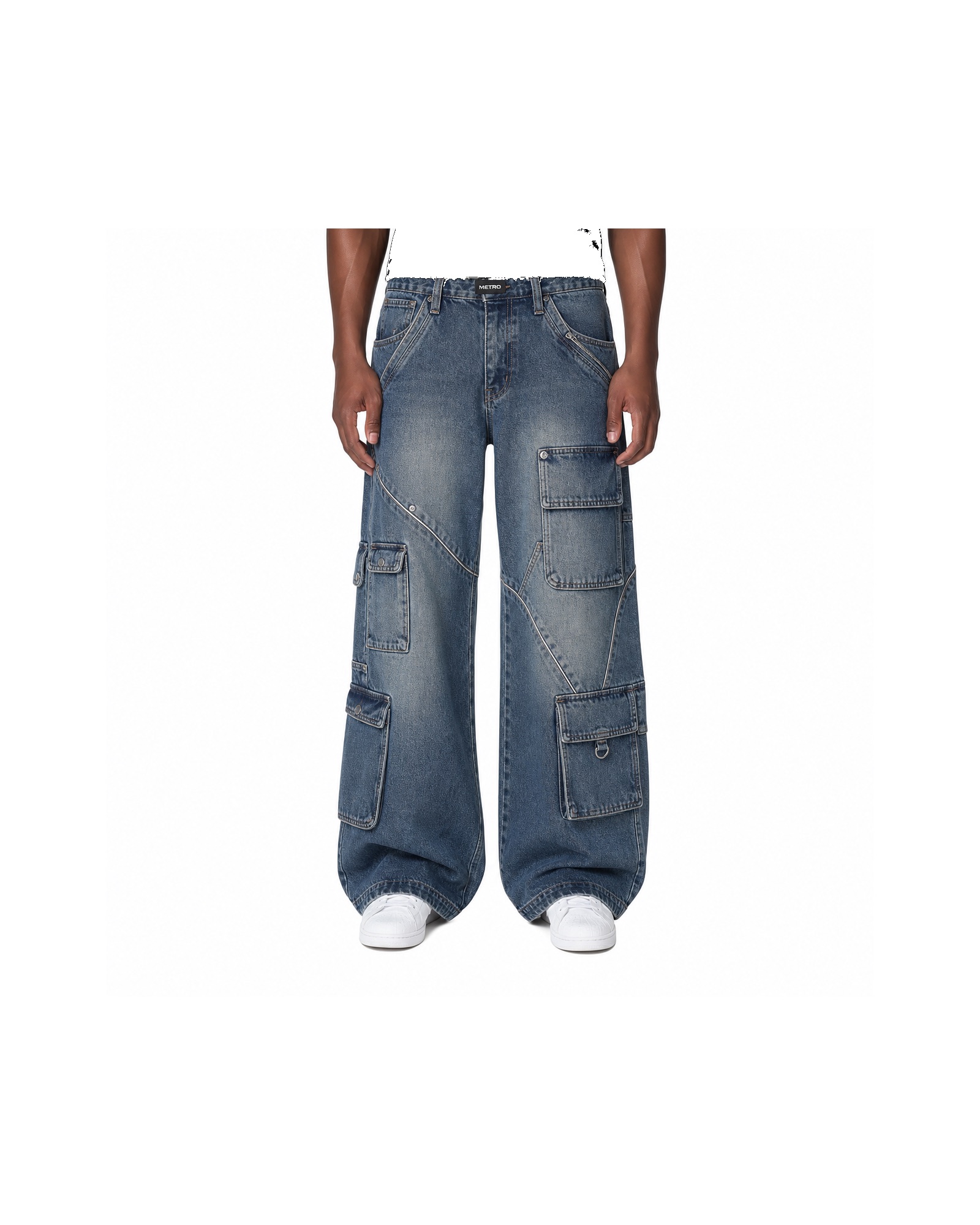 METRO Railgrid Cargo Jeans front product view on a white background