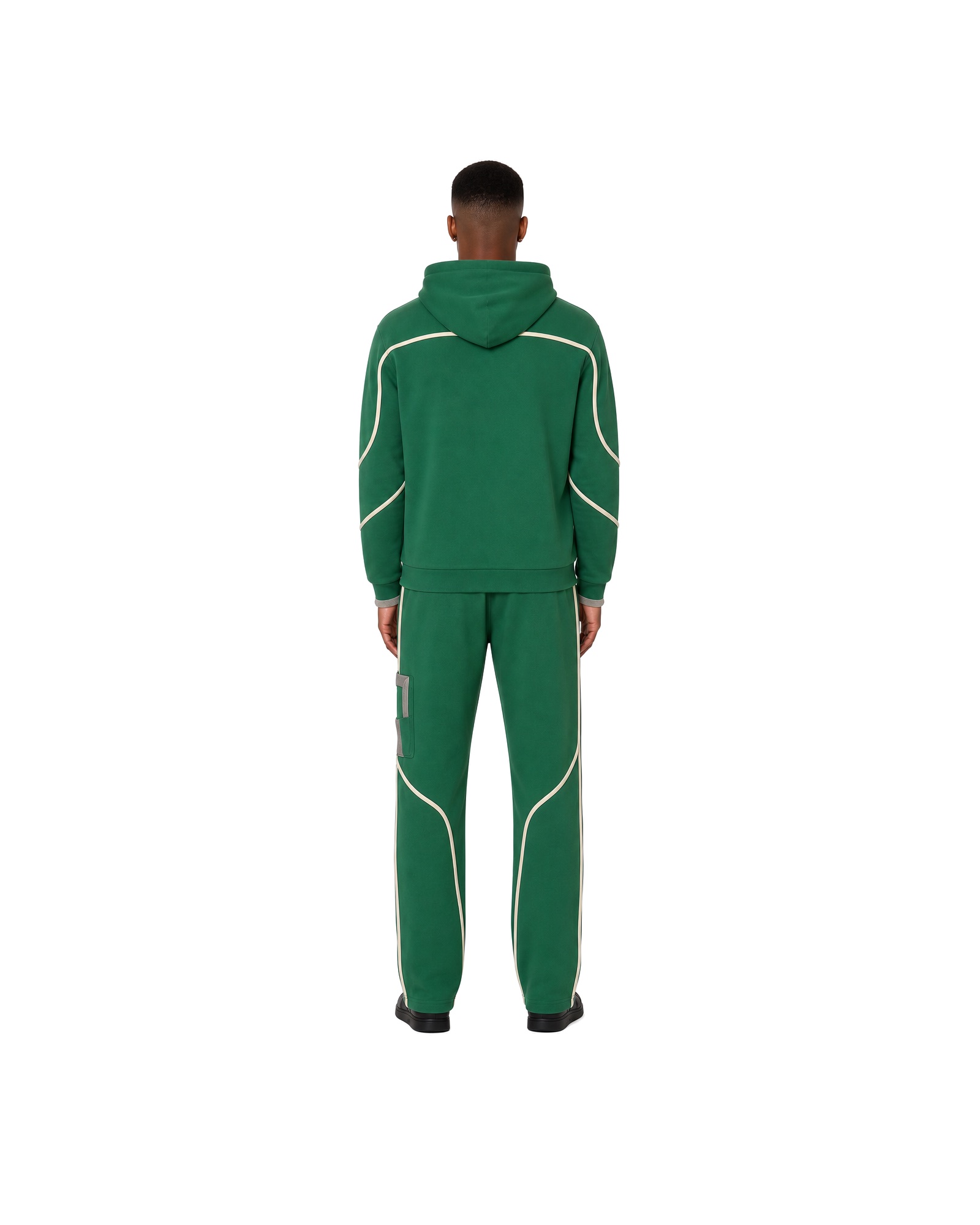 METRO Emerald Trackline Tracksuit back product view on a white background