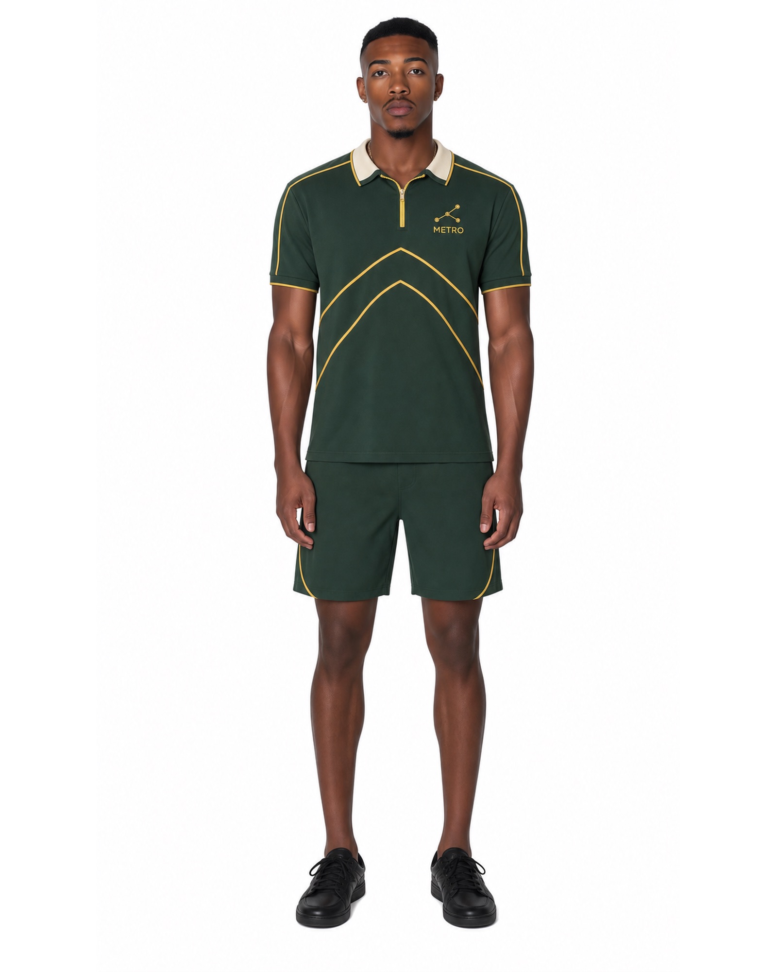 METRO Forest Apex Polo Set front product view on a white background