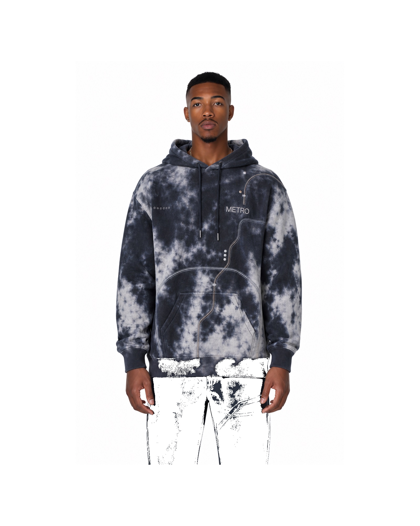 METRO Stormwash Cloud Hoodie front product view on a white background
