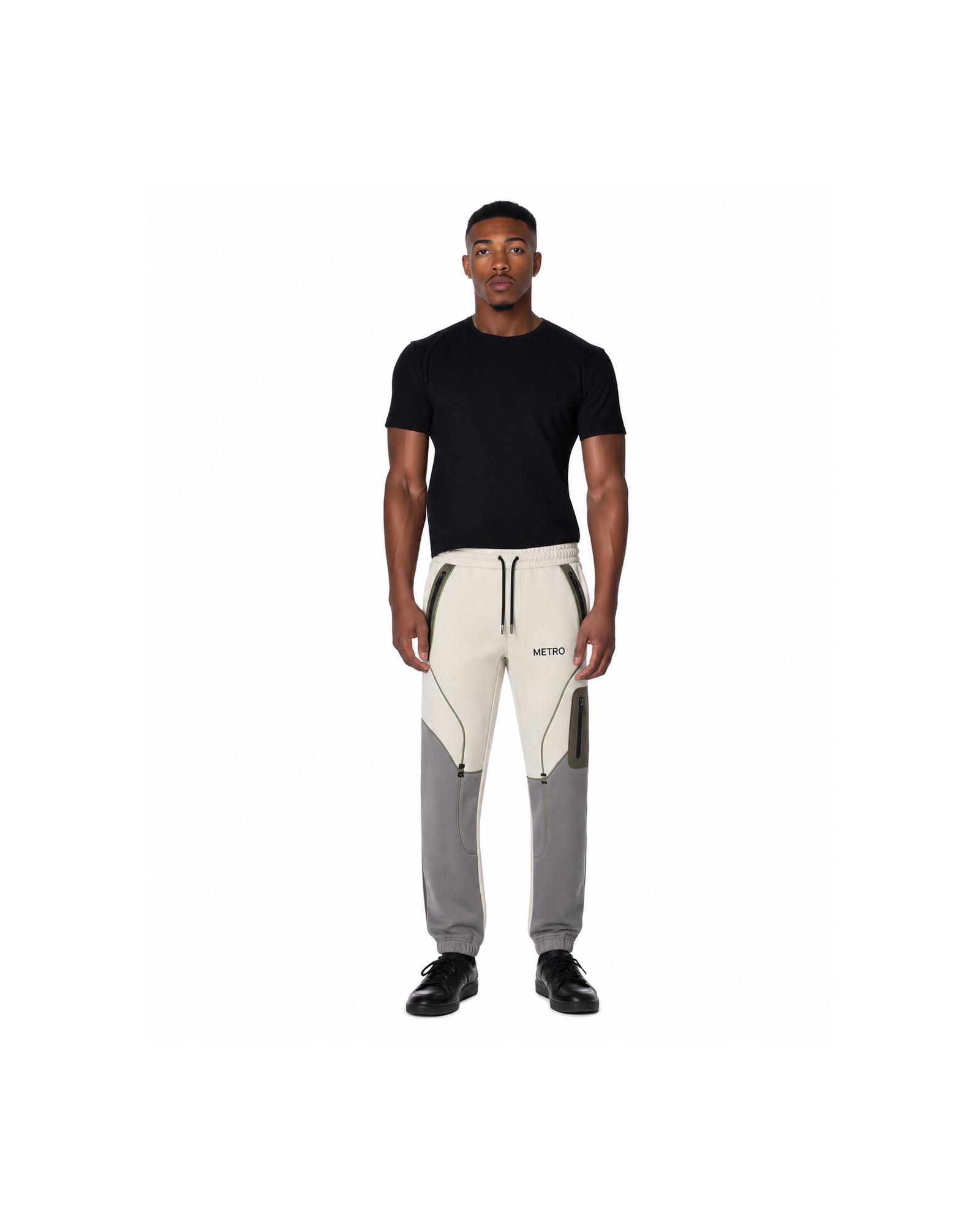 METRO Frost Switch Joggers front product view on a white background