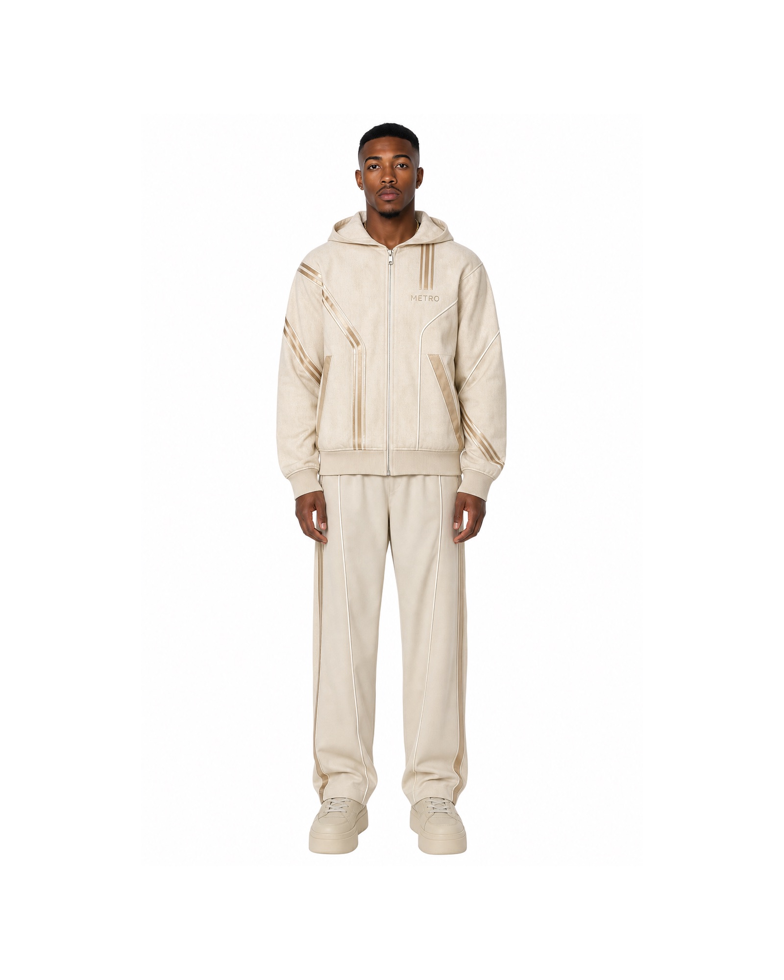 METRO Porcelain Route Tracksuit front product view on a white background