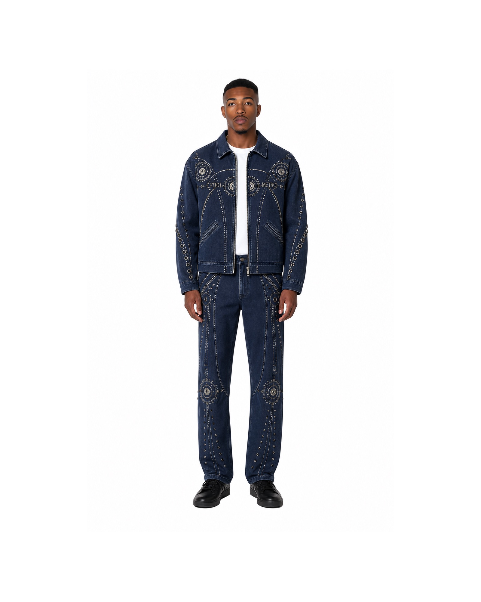 METRO Indigo Orbit Denim Set front product view on a white background