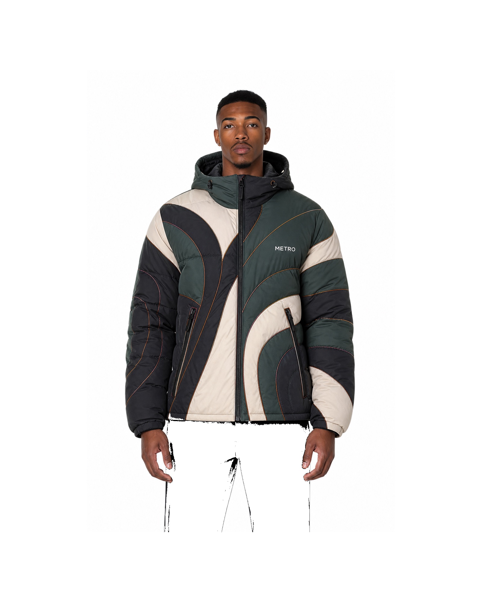 METRO Forest Interchange Puffer front product view on a white background