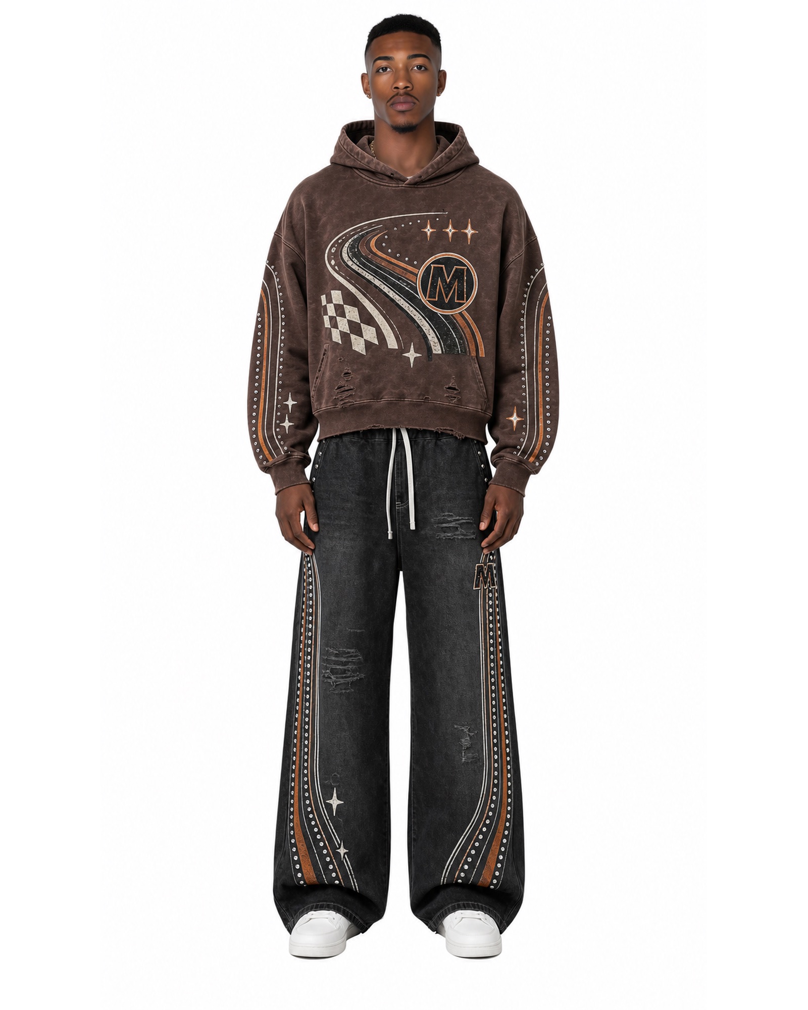 METRO Cocoa Loop Tracksuit front product view on a white background