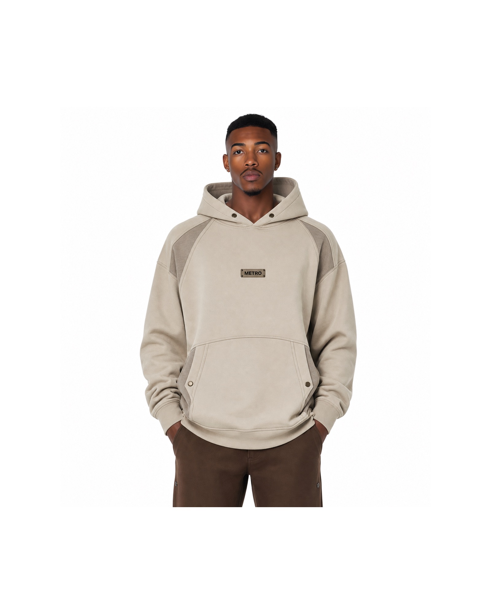 METRO Dune Canopy Hoodie front product view on a white background