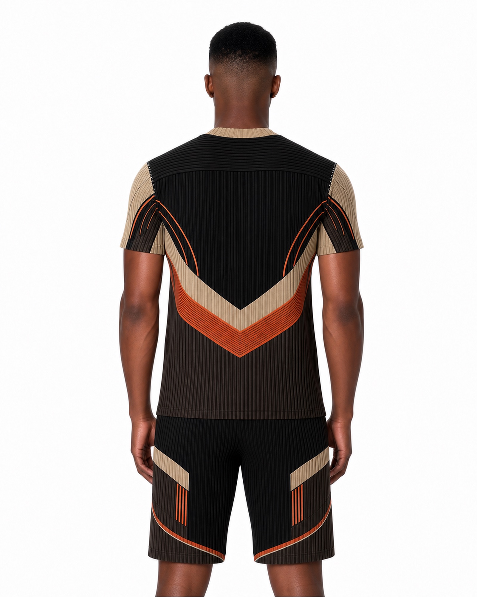 METRO Chevron Court Sleeveless Set back product view on a white background