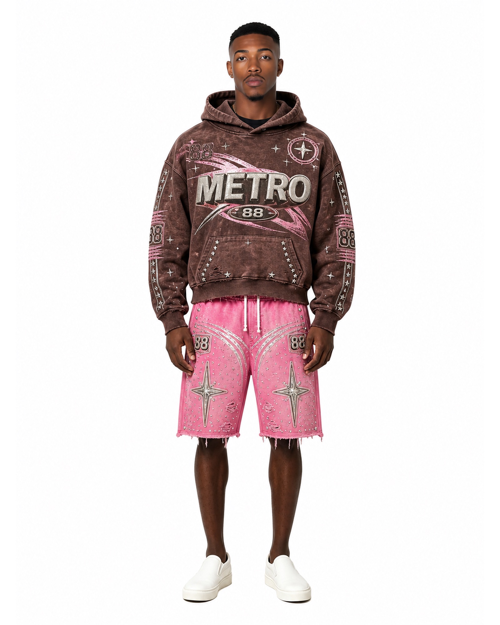 METRO Cocoa Pink Transfer Set front product view on a white background