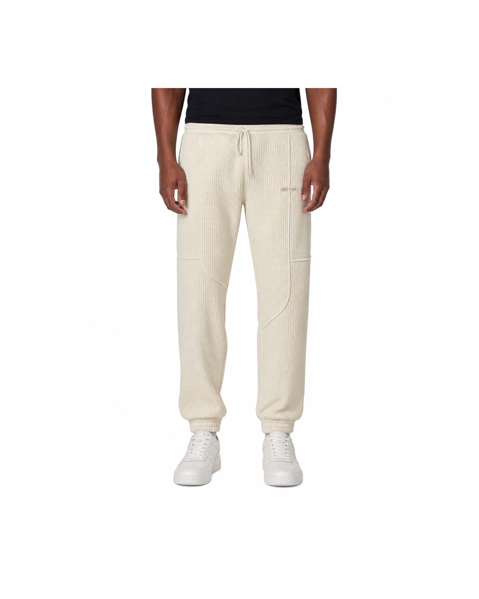 METRO Waffle Route Joggers front product view on a white background