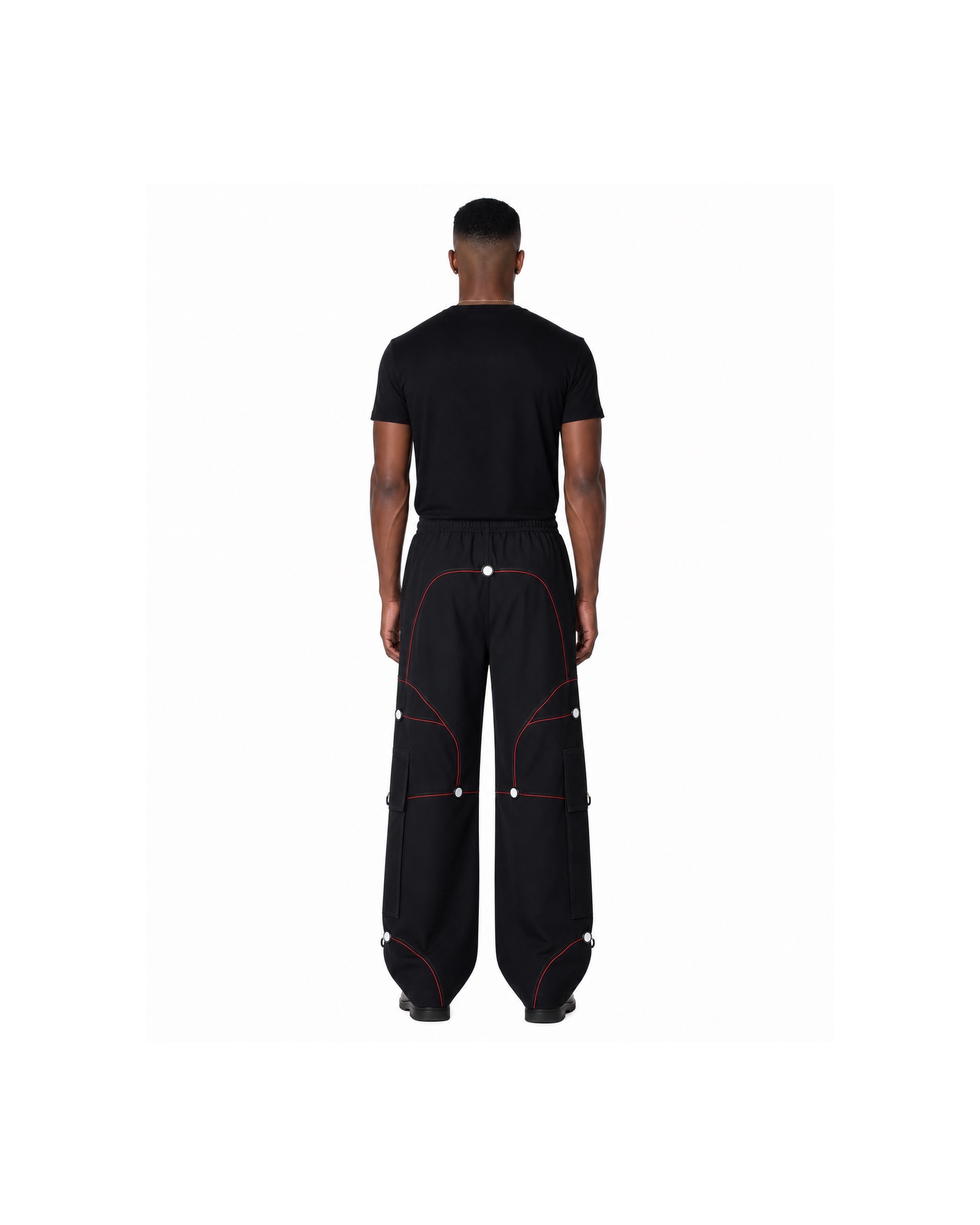 METRO Blackline Wind Cargo Pants back product view on a white background