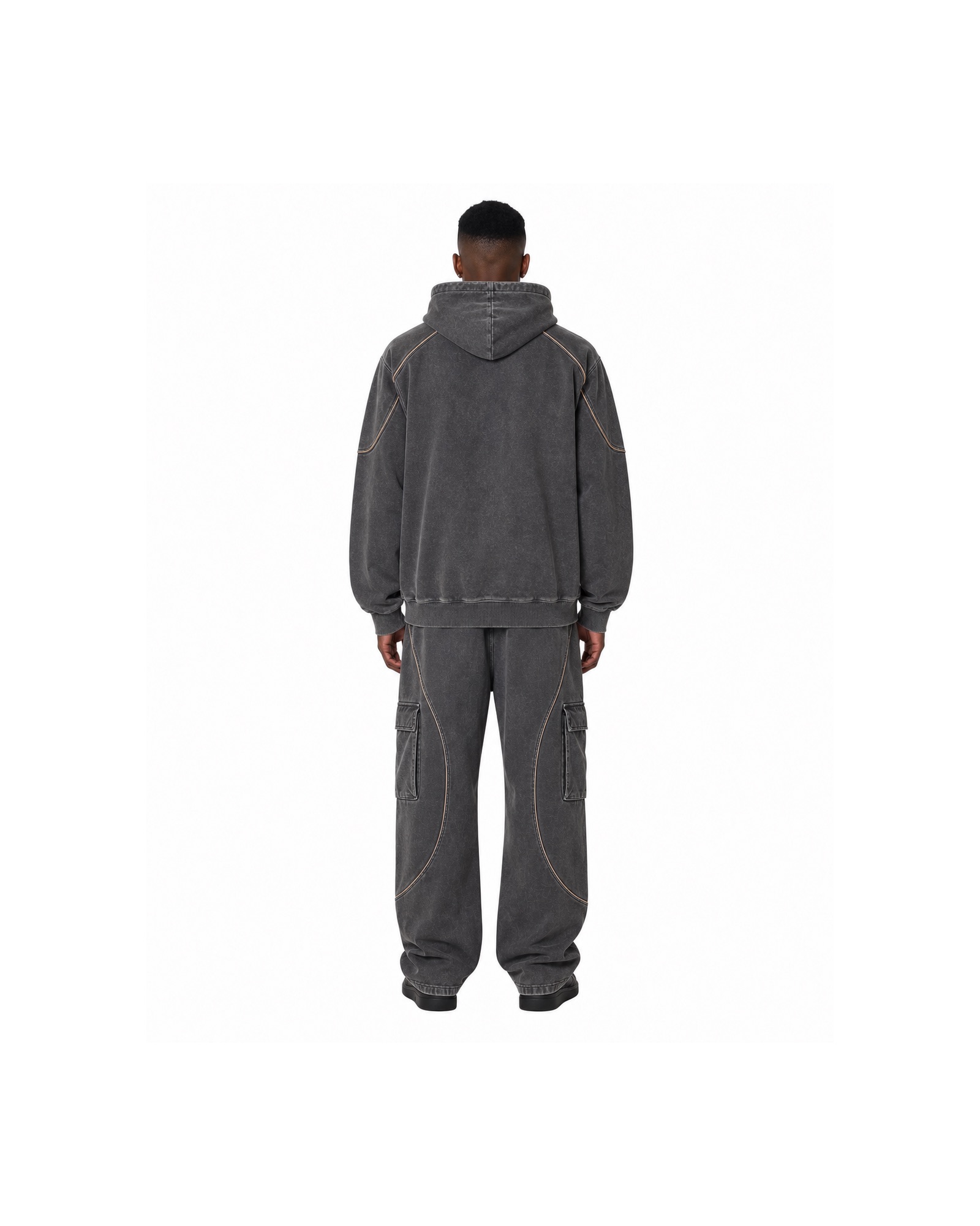 METRO Ironwash Zip Tracksuit back product view on a white background