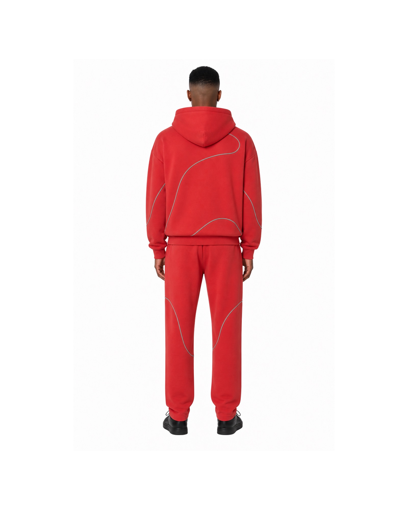 METRO Redline Tracksuit back product view on a white background