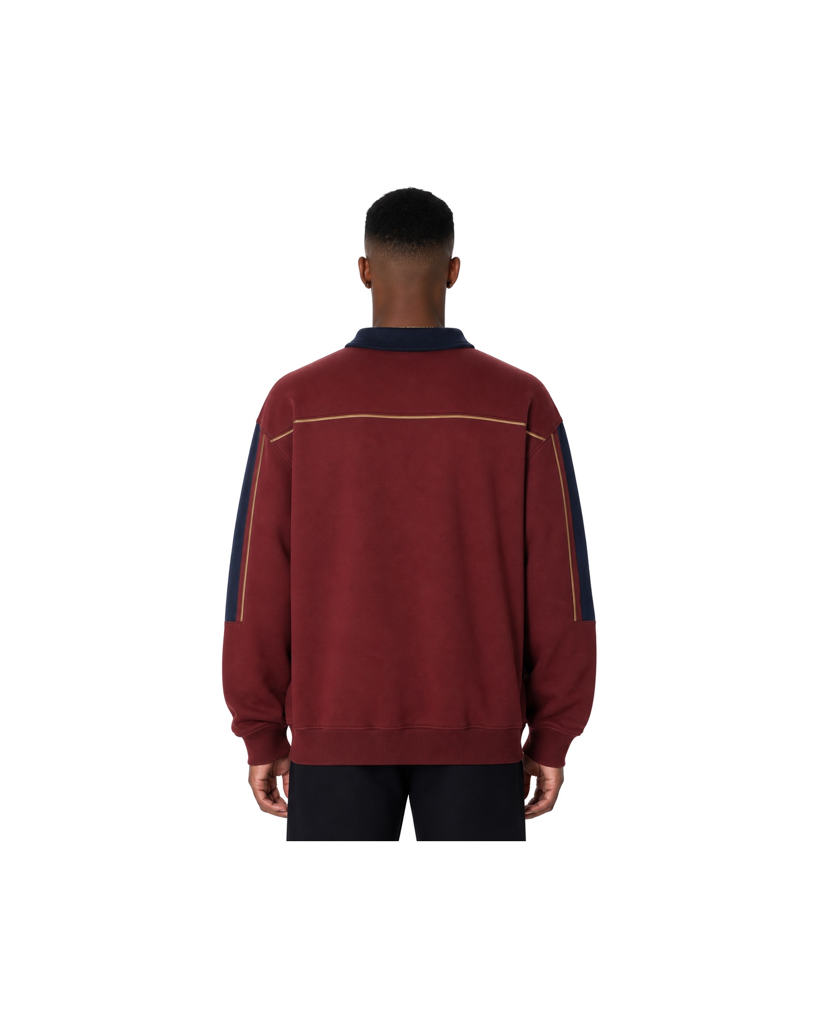 METRO Red Depot Quarter Zip back product view on a white background