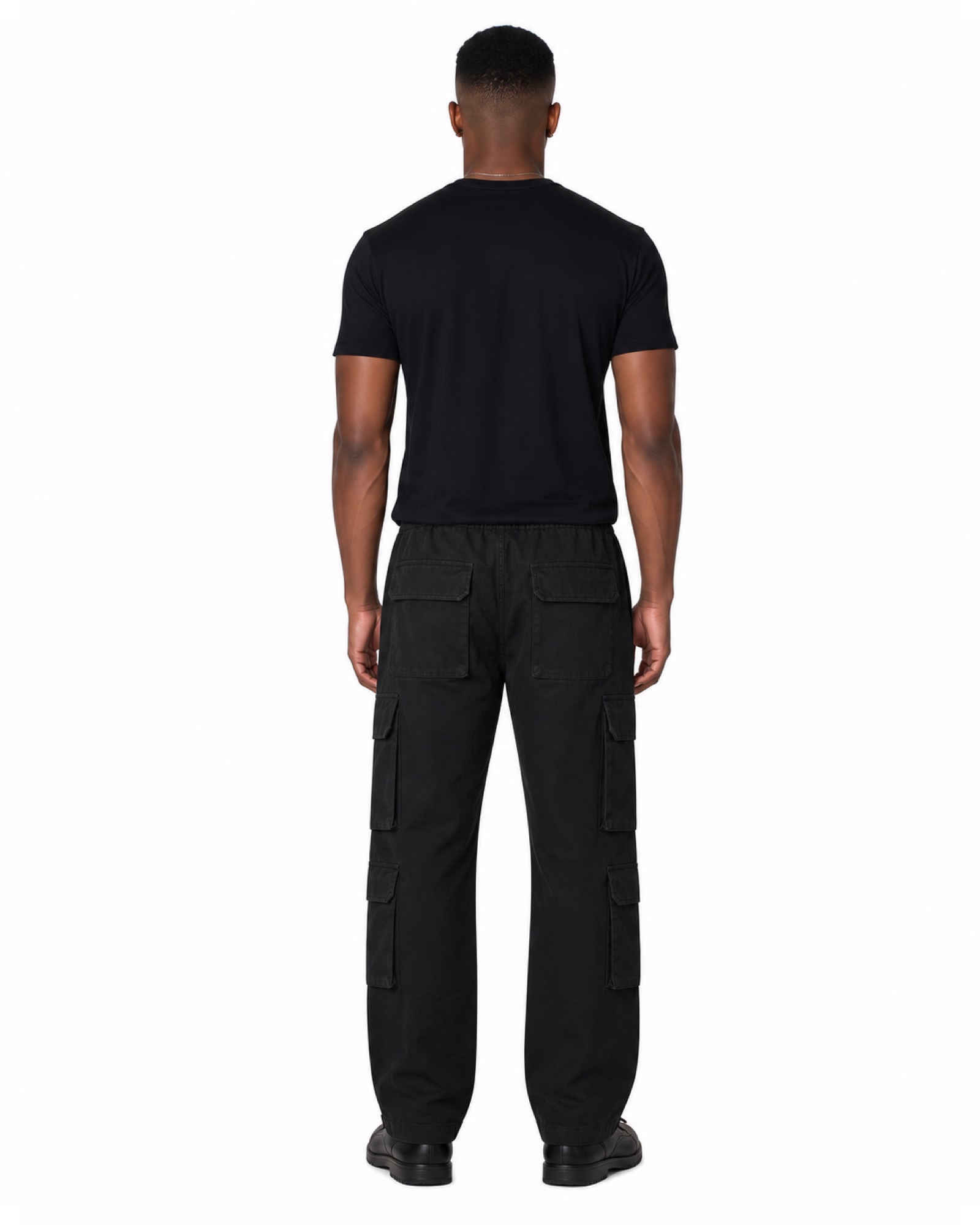 METRO Night Hub Utility Trousers back product view on a white background