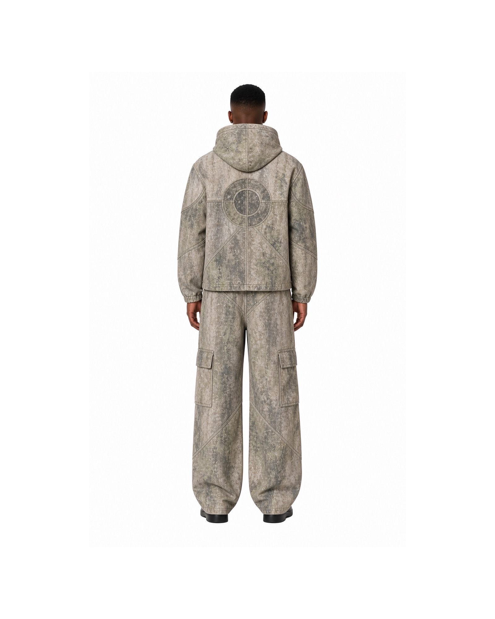 METRO Mineral Orbit Hoodie Set back product view on a white background