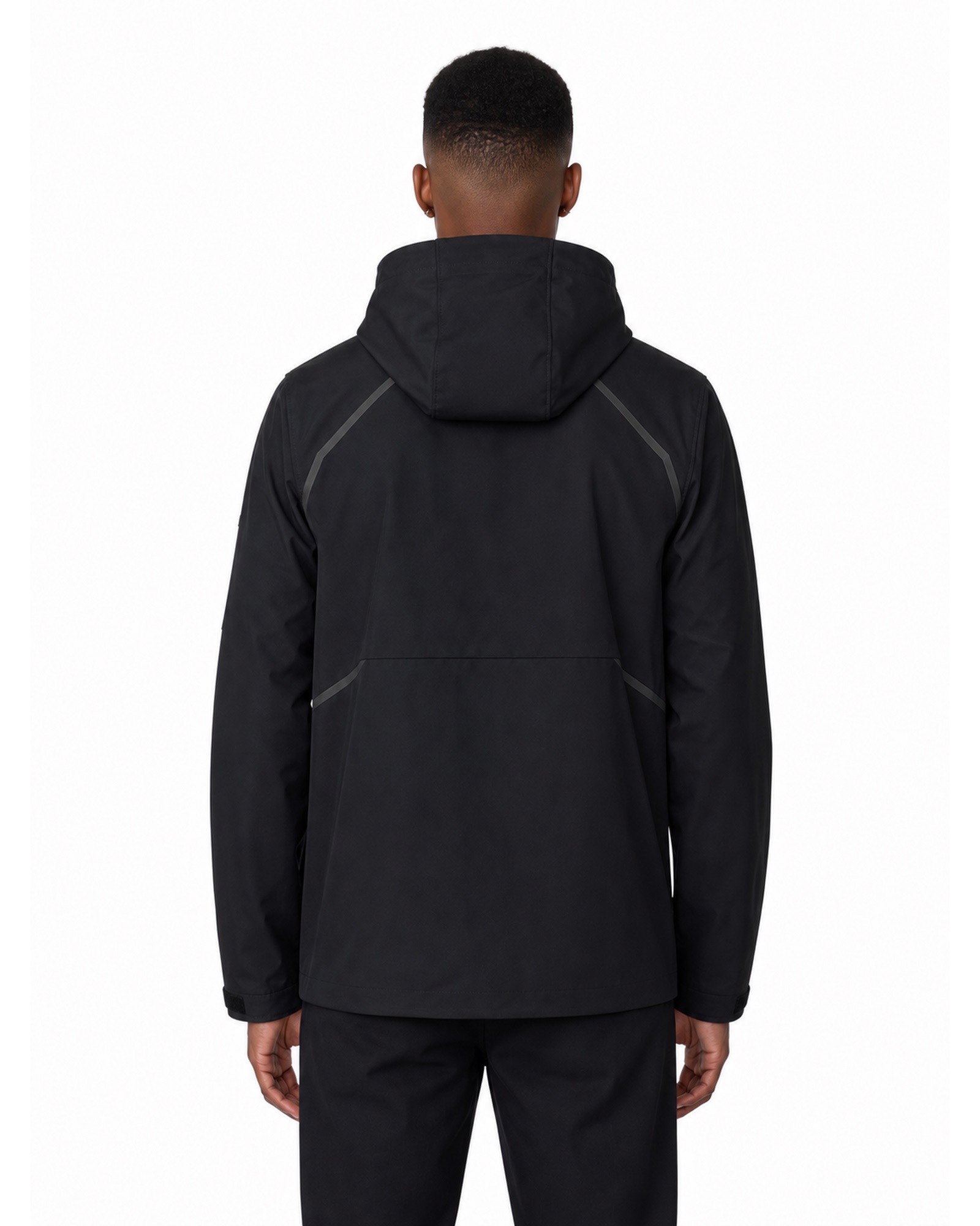 METRO Black Gate Anorak back product view on a white background